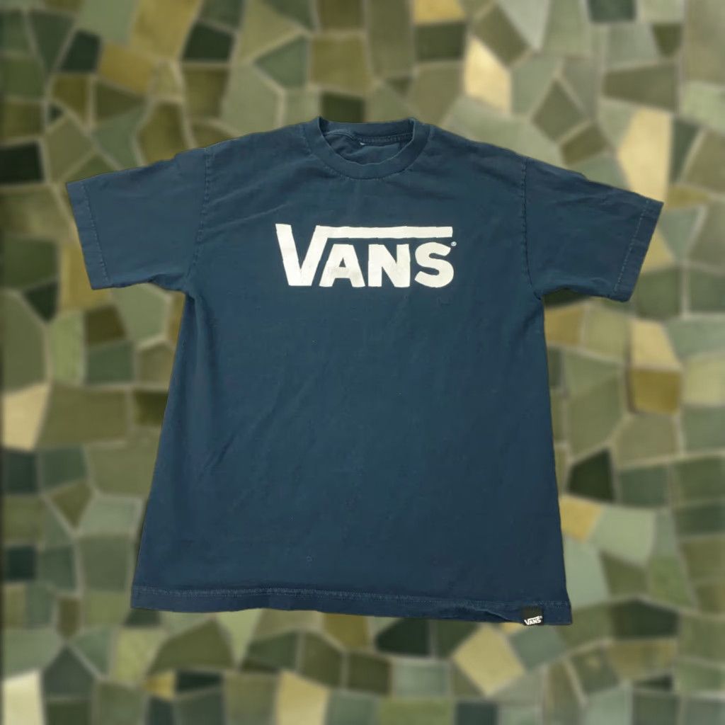 Vans Vans Tee Shirt Mens Medium Blue Logo Beach Skate Grunge Size US M / EU 48-50 / 2 - 1 Thumbnail