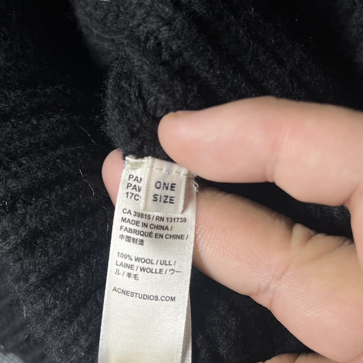 Acne Studios Acne Studios Pansy Wool Beanie Size ONE SIZE - 5 Thumbnail