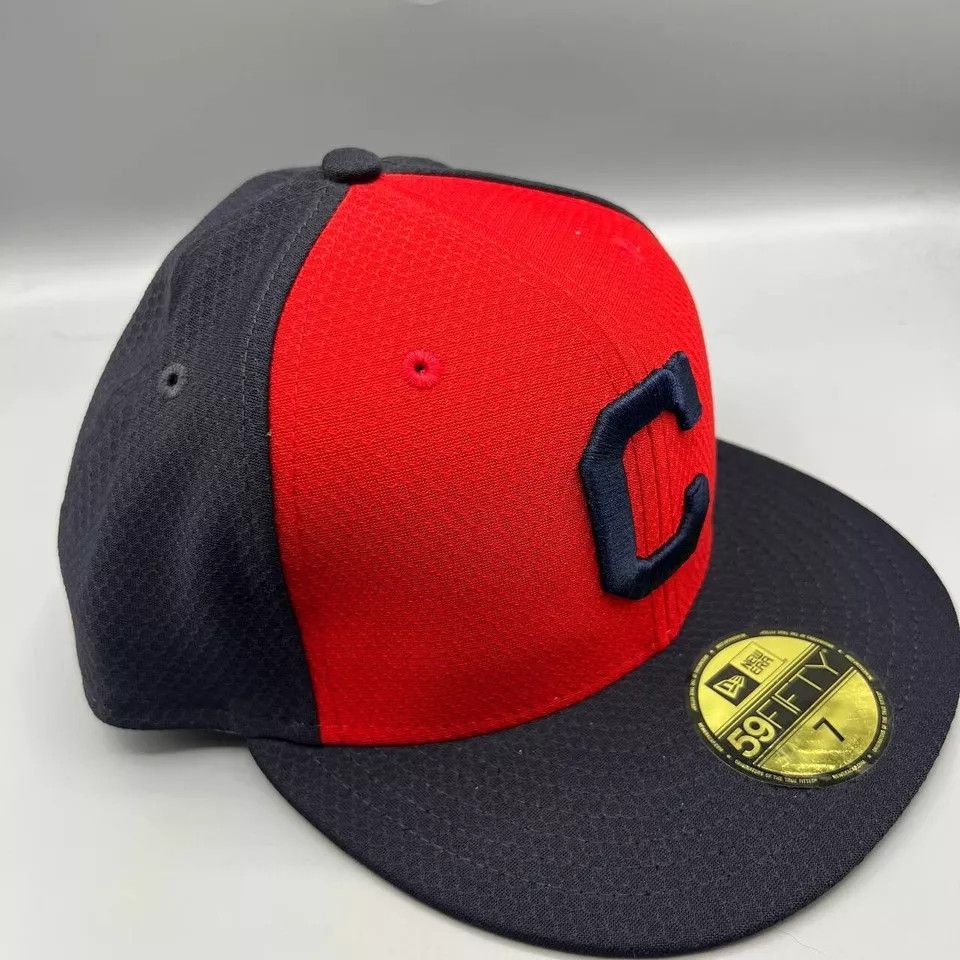 New Era Cleveland Indians Guardians Hat Men 7 Fitted Cap New Size ONE SIZE - 3 Thumbnail