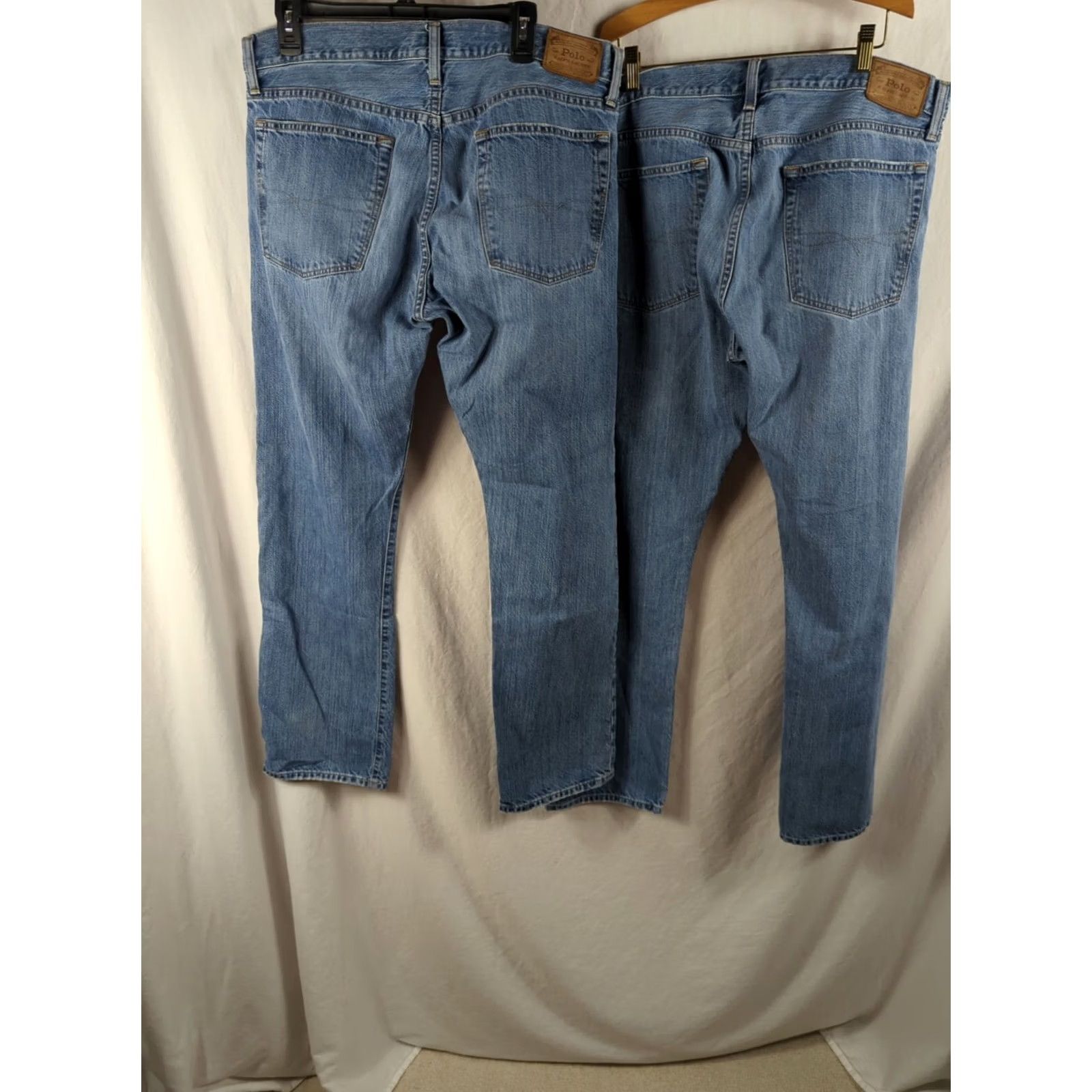 Polo Ralph Lauren Polo Ralph Lauren Hampton Straight Jeans Men 35 x 32 Blue Medium Wash Zip 5-Pocket Design Logo Button Denim Cotton Regular Mid Rise Size US S / EU 44-46 / 1 - 5 Thumbnail
