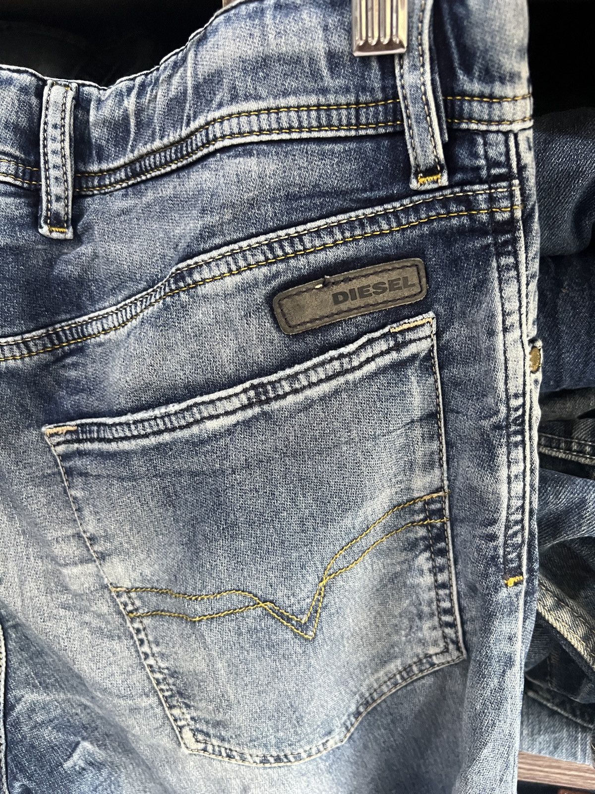 Diesel 🔥Diesel Waykee Distressed Denim Sweatpant Jogger Size US 34 / EU 50 - 12 Thumbnail