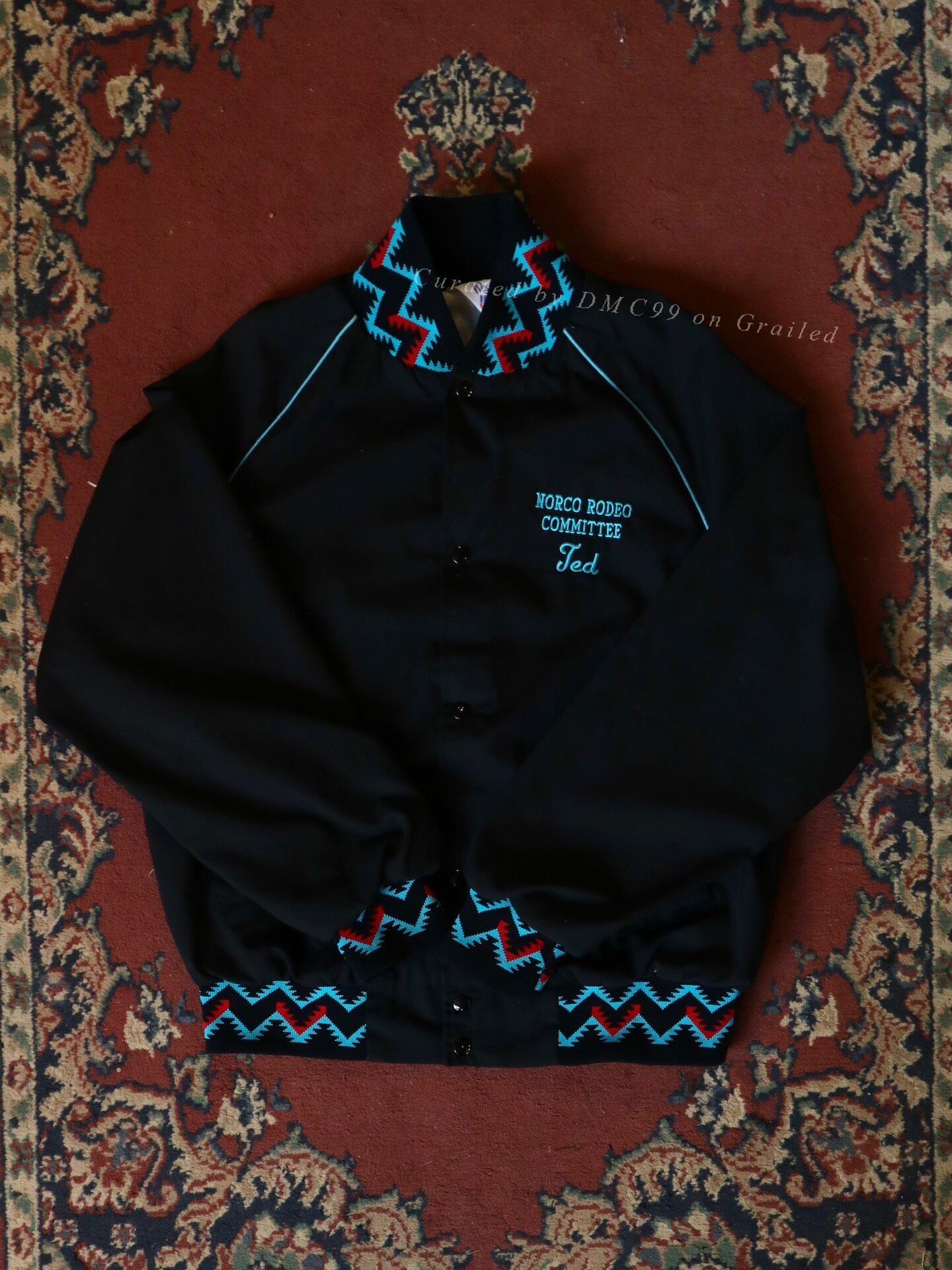 Vintage 1970s West Ark Aztec Rodeo Jacket Size US L / EU 52-54 / 3 - 1 Thumbnail