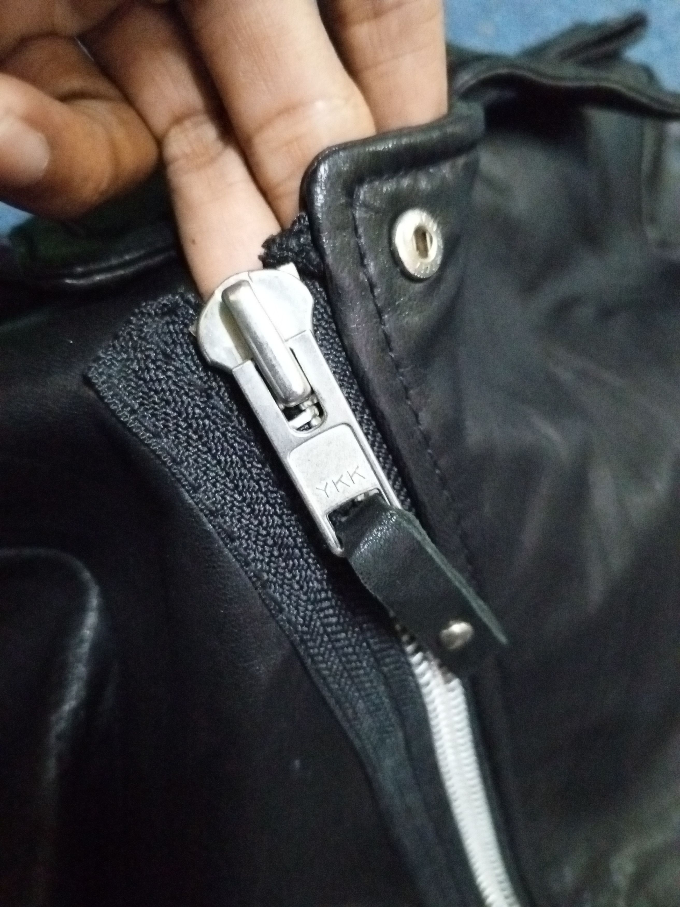 Genuine Leather FULL BLACK JACKET RIDE Size US L / EU 52-54 / 3 - 12 Thumbnail