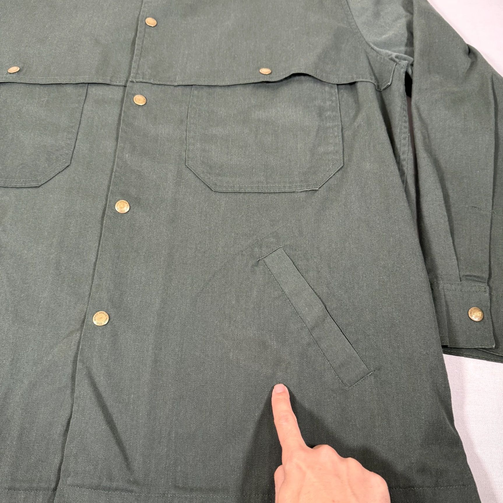 Vintage VINTAGE Bemidji Woolen Mills Jacket 50 Long Green Forest Service Uniform Mackinaw Mens Size US M / EU 48-50 / 2 - 4 Thumbnail