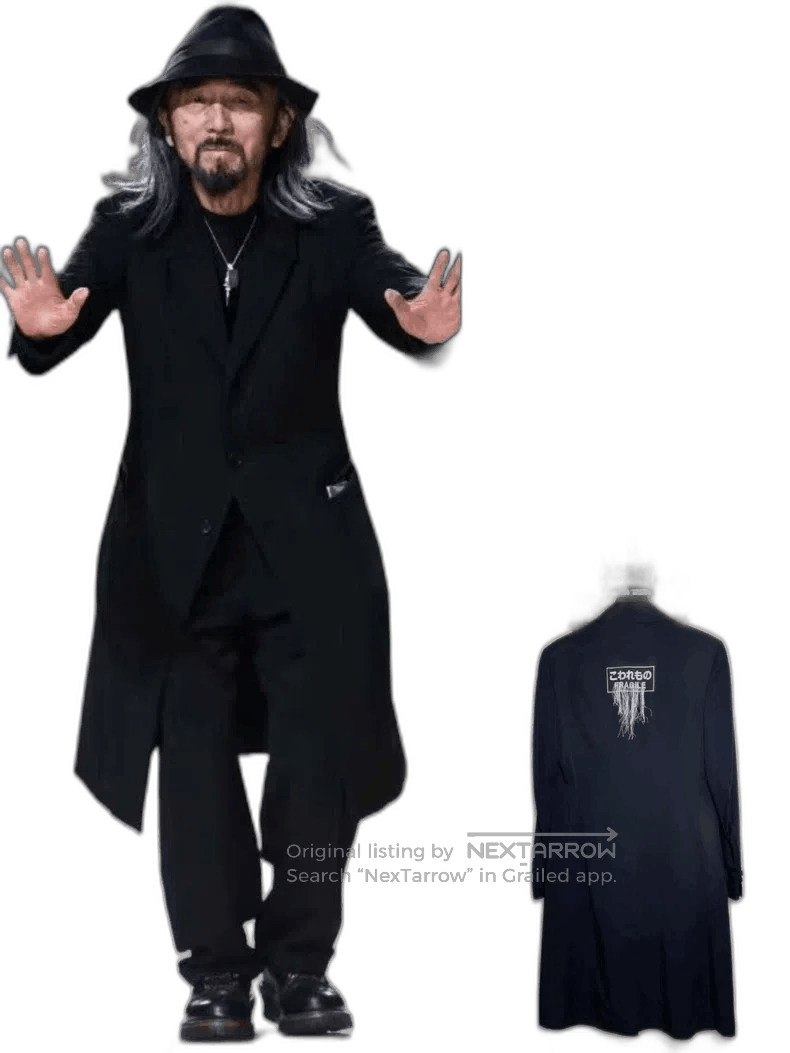 Yohji Yamamoto Yohji Yamamoto Dr. Jkt Black Long Coat. Size US M / EU 48-50 / 2 - 1 Thumbnail