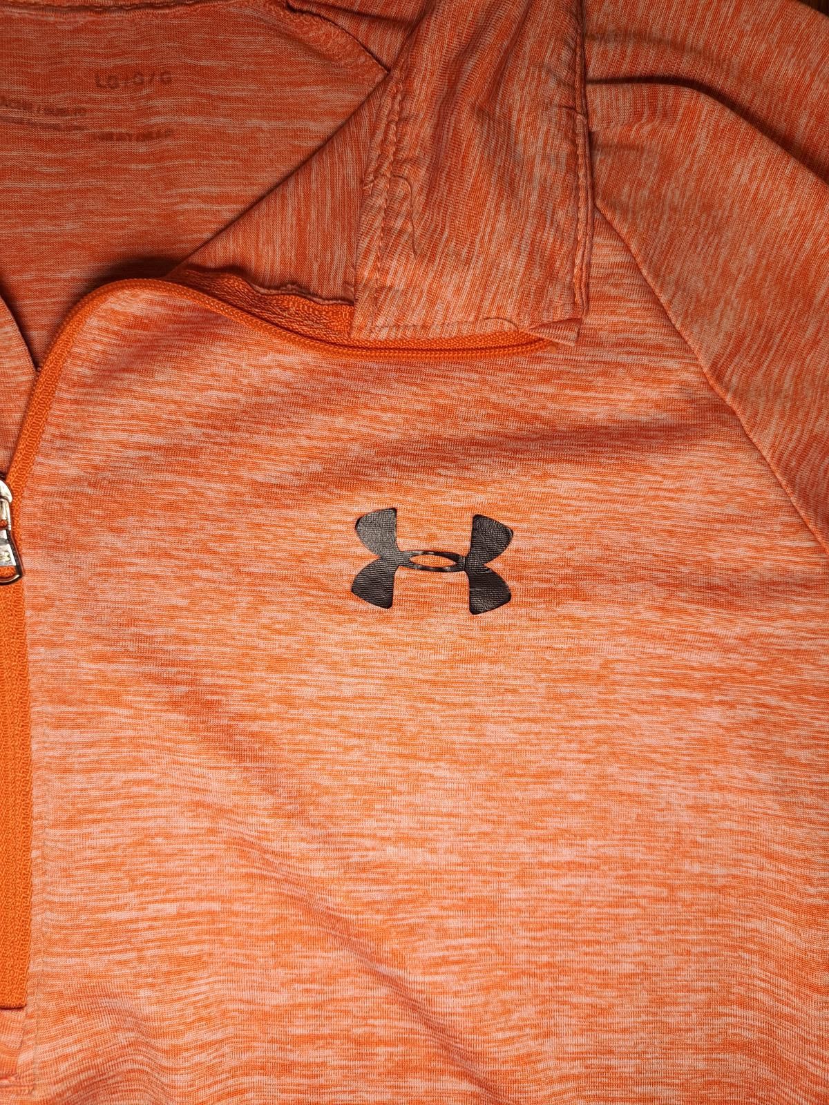 Under Armour Under Armour Quarter Zip Pullover Sweater Mens Large Orange Size US L / EU 52-54 / 3 - 2 Thumbnail