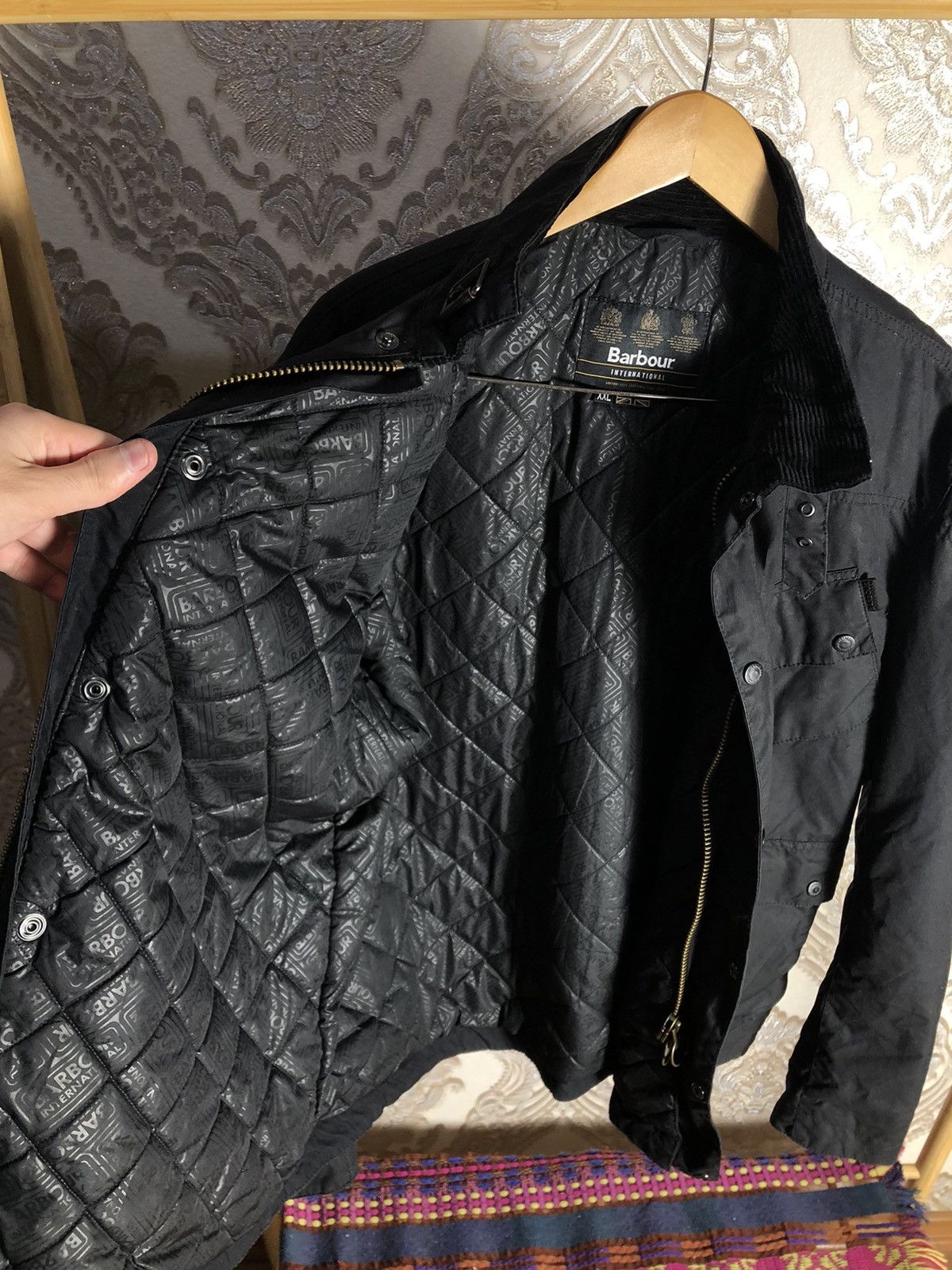 Barbour × Vintage VERY RARE BARBOUR INTERNATIONAL CRANK WAXED CASUAL JACKET Size US XXL / EU 58 / 5 - 7 Thumbnail