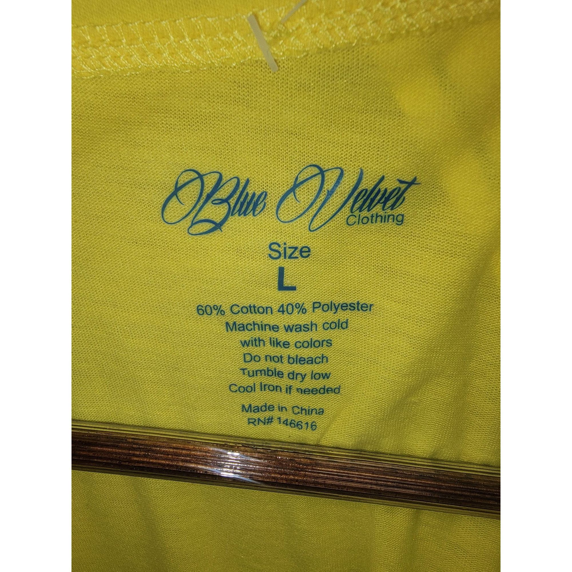 Other Yellow V-Neck Short Sleeve T-Shirt Women's Large By Blue Vel Size L / US 10 / IT 46 - 3 Thumbnail