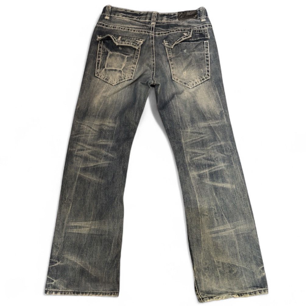 If Six Was Nine Y2K Distressed Boot Cut Joff Style Jeans Size US 35 - 3 Thumbnail