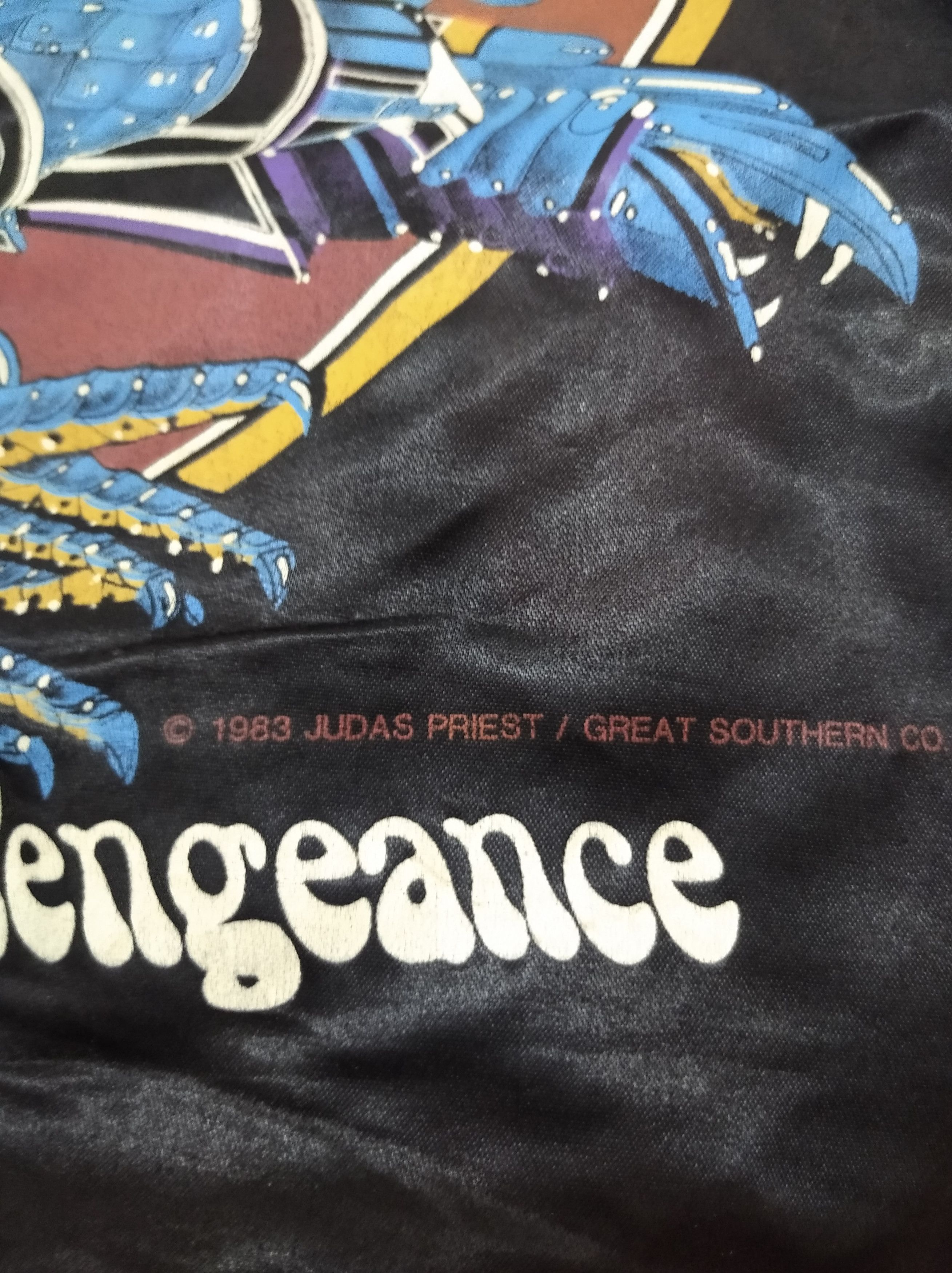 Judas Priest × Vintage Vintage Judas priest 1983 satin jacket band Size US L / EU 52-54 / 3 - 3 Thumbnail