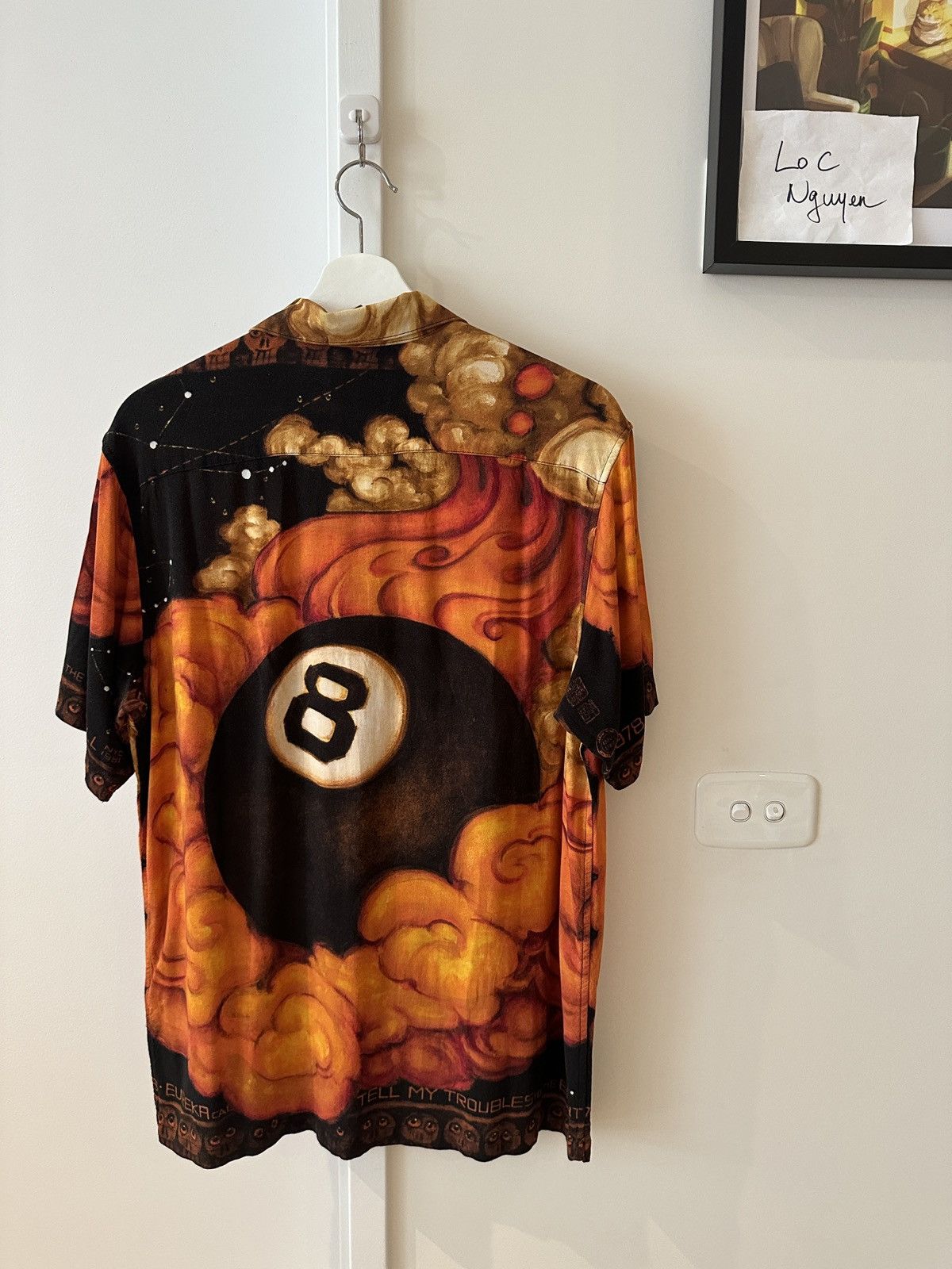 Supreme Martin Wong 8-Ball RayonShirt S