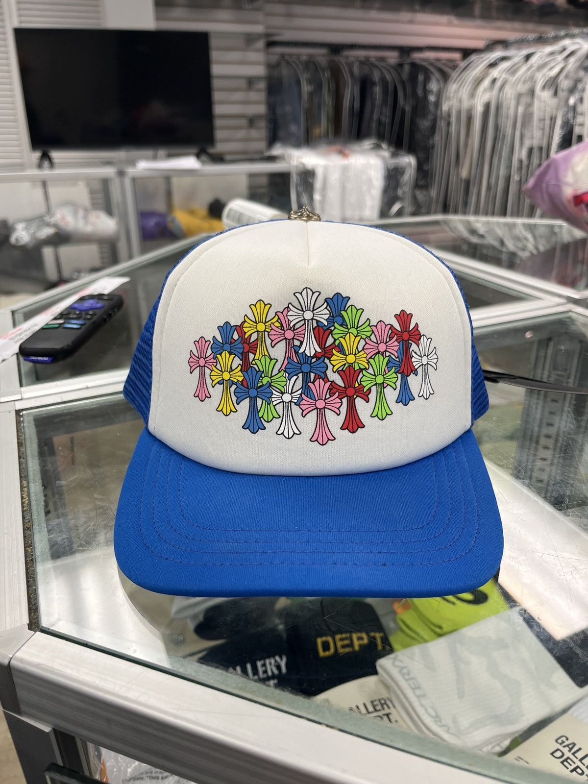 Chrome Hearts Chrome Hearts multicolor cross trucker blue Size ONE SIZE - 1 Thumbnail