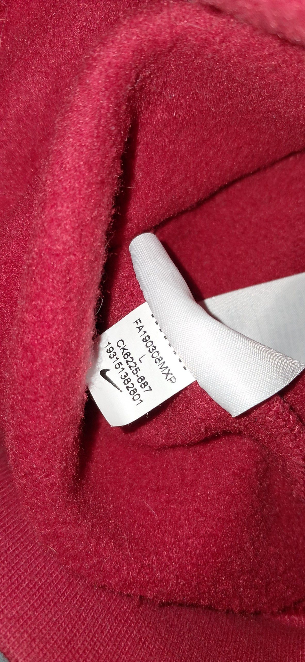 Nike × Supreme Supreme Nike Leather Applique Hoodie Size US L / EU 52-54 / 3 - 6 Thumbnail