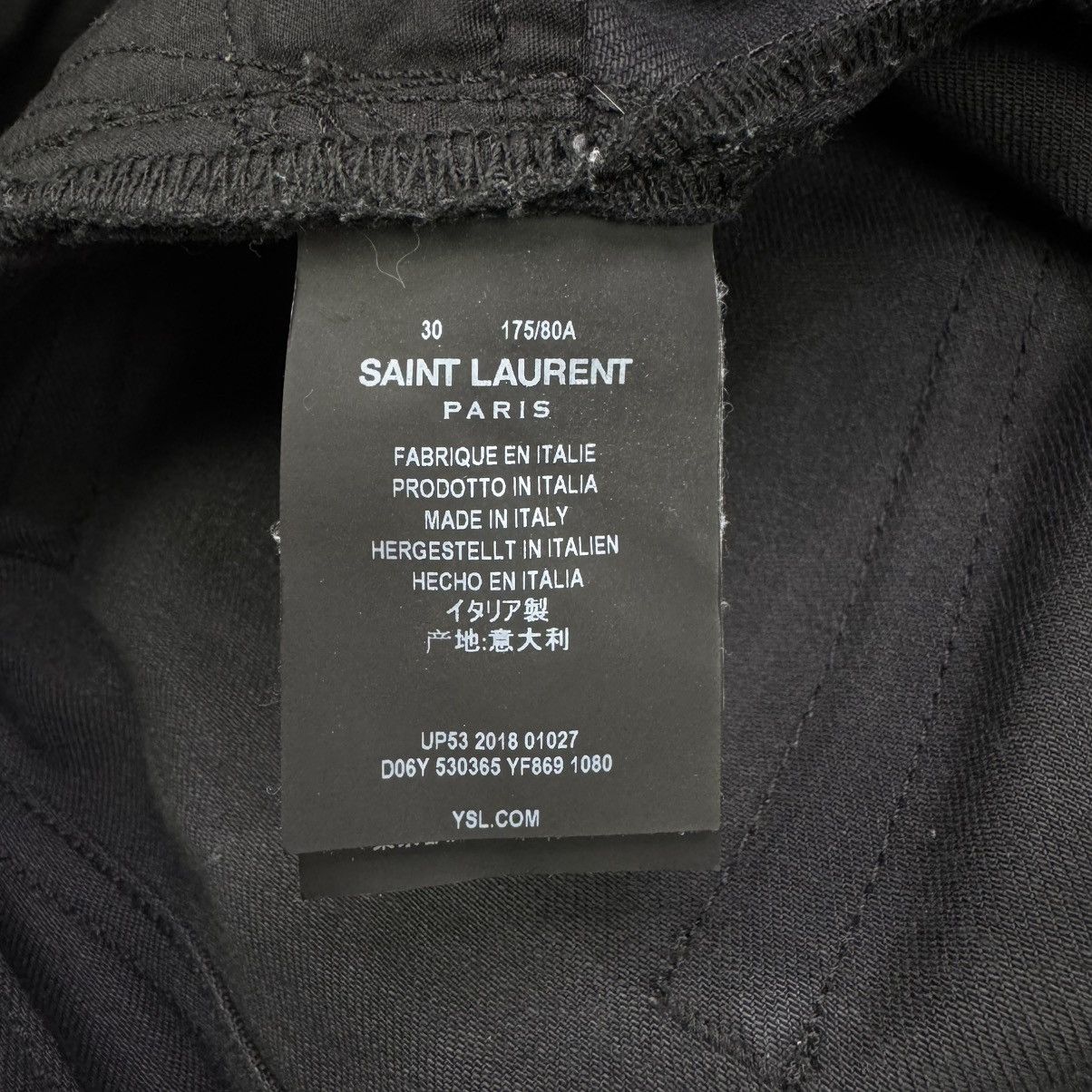 Saint Laurent Paris SAINT LAURENT PARIS FW18 BLACK D17 DENIM Size US 30 / EU 46 - 4 Thumbnail
