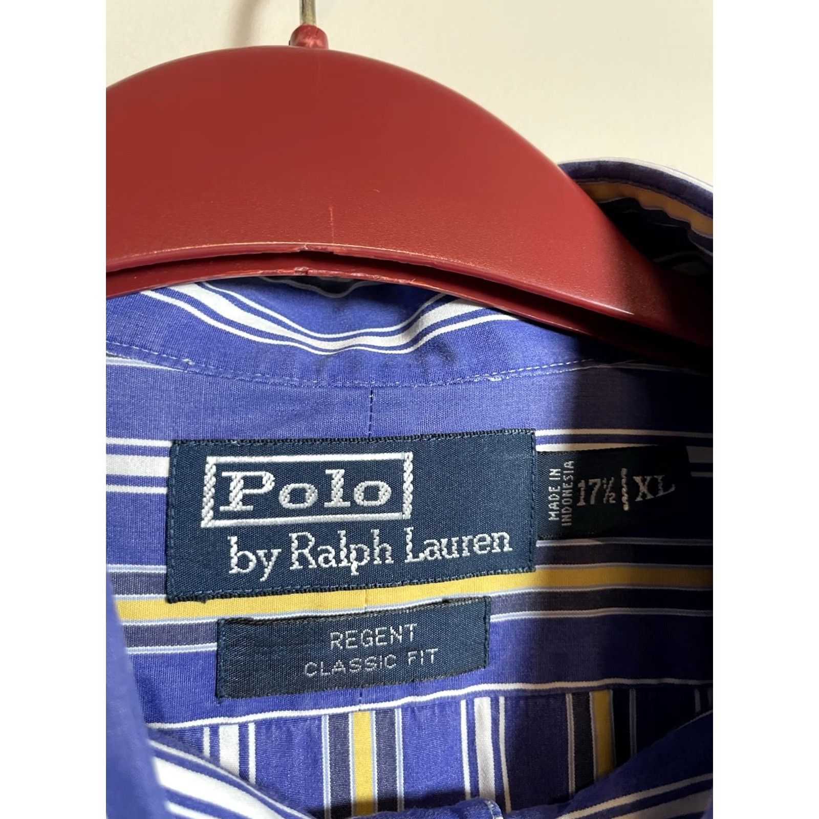 Polo Ralph Lauren Polo Ralph Lauren Shirt Men XL Blue Striped Regent Classic Fit Button-Up Collared Long Sleeve Size US XL / EU 56 / 4 - 3 Thumbnail