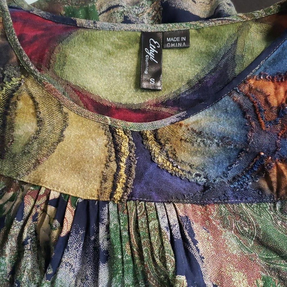 Designer CT734 Ethyl Floral Long Sleeve Blouse S Size S / US 4 / IT 40 - 7 Thumbnail