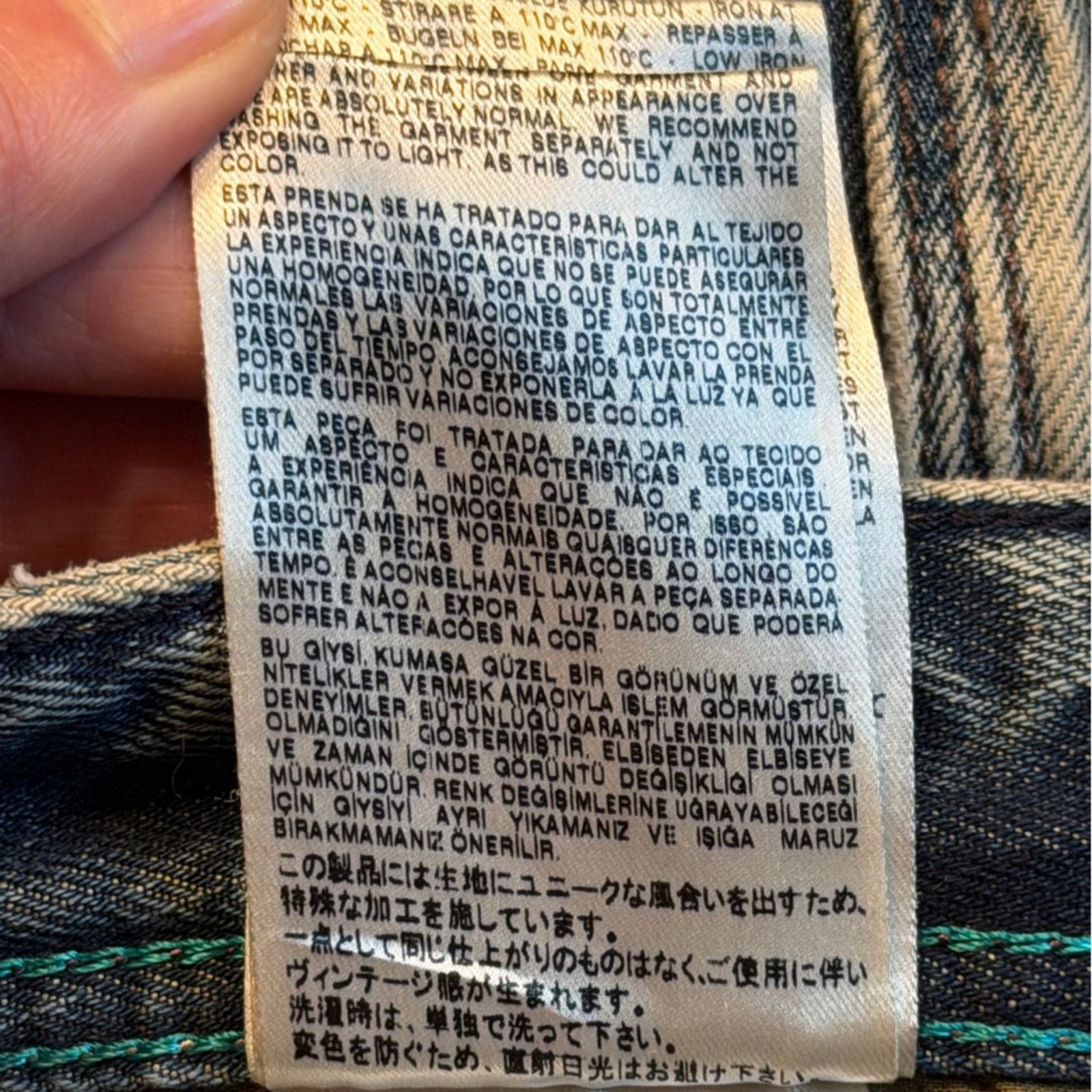Diesel Thanaz Distressed Jeans size 30 Slim 813z Acid Wash Patched Size US 30 / EU 46 - 16 Thumbnail
