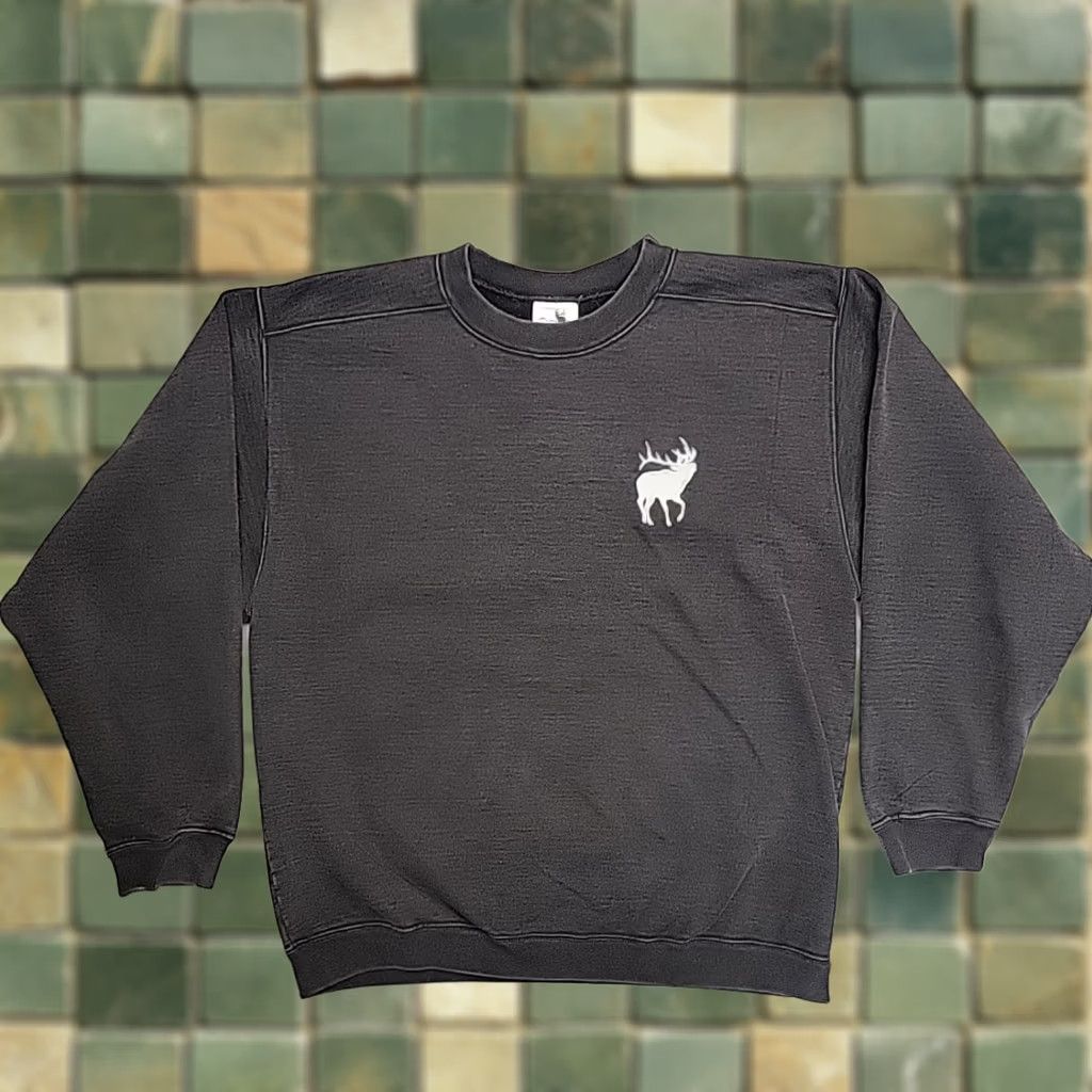 Vintage Rocky Mountain Elk Foundation Sweatshirt Mens M Black RMEF Made in USA 90s Y2K Size US M / EU 48-50 / 2 - 1 Thumbnail
