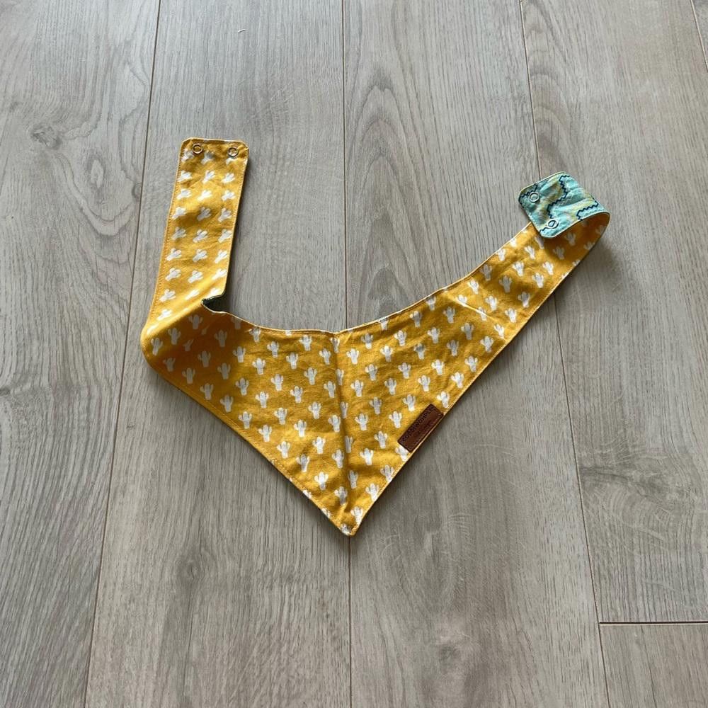 Designer Coddiwomple Yellow Cactus and Line Dog Bandana Size ONE SIZE - 1 Thumbnail