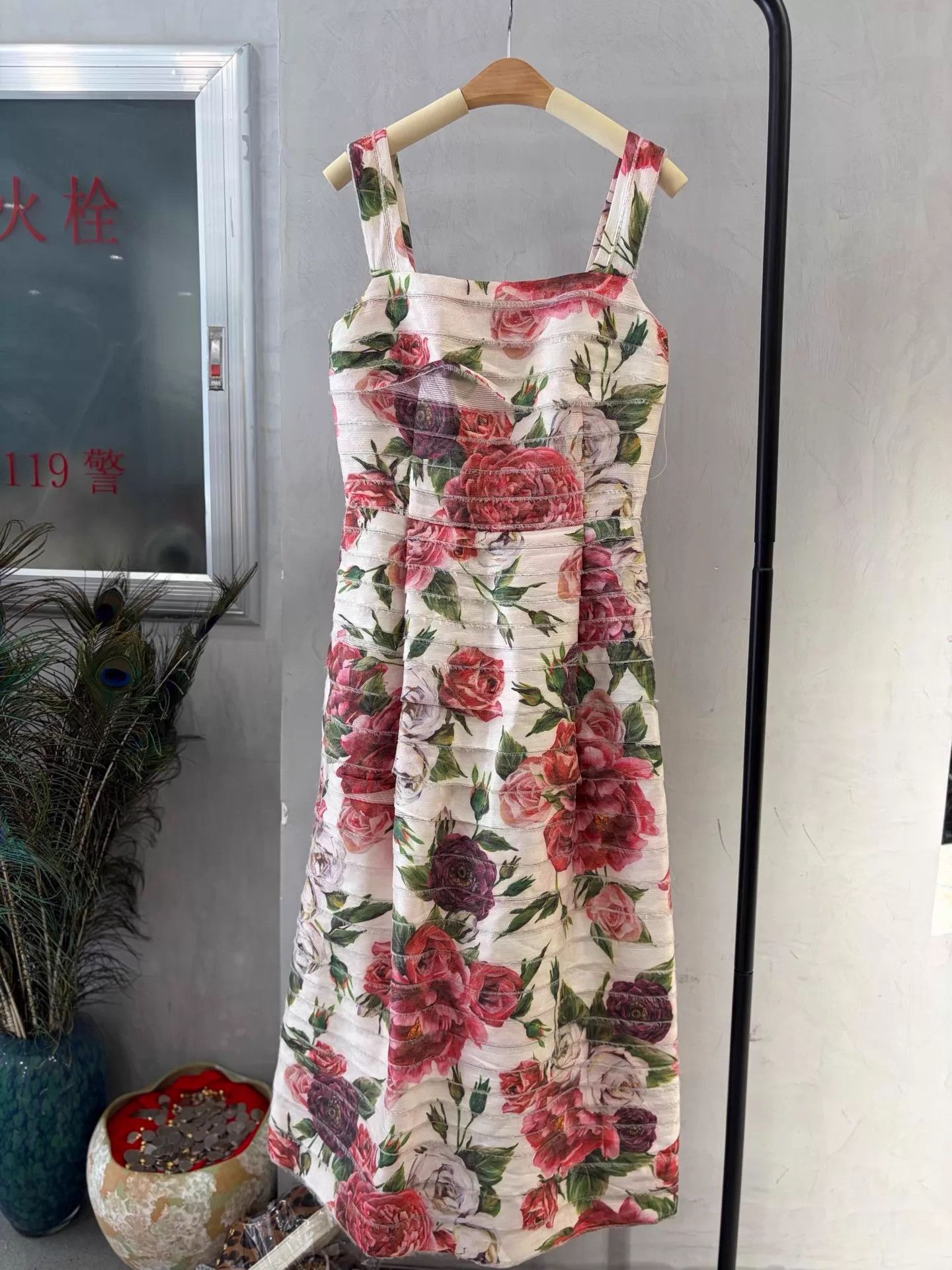 Dolce & Gabbana DG full floral silk slip dress new w/ tags 38 Size XS / US 0-2 / IT 36-38 - 1 Thumbnail