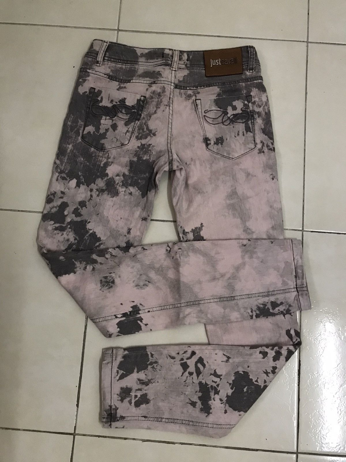 Jean Roberto Cavalli jeans Pants Printed Sky Vintage Size 28" / US 6 / IT 42 - 2 Thumbnail