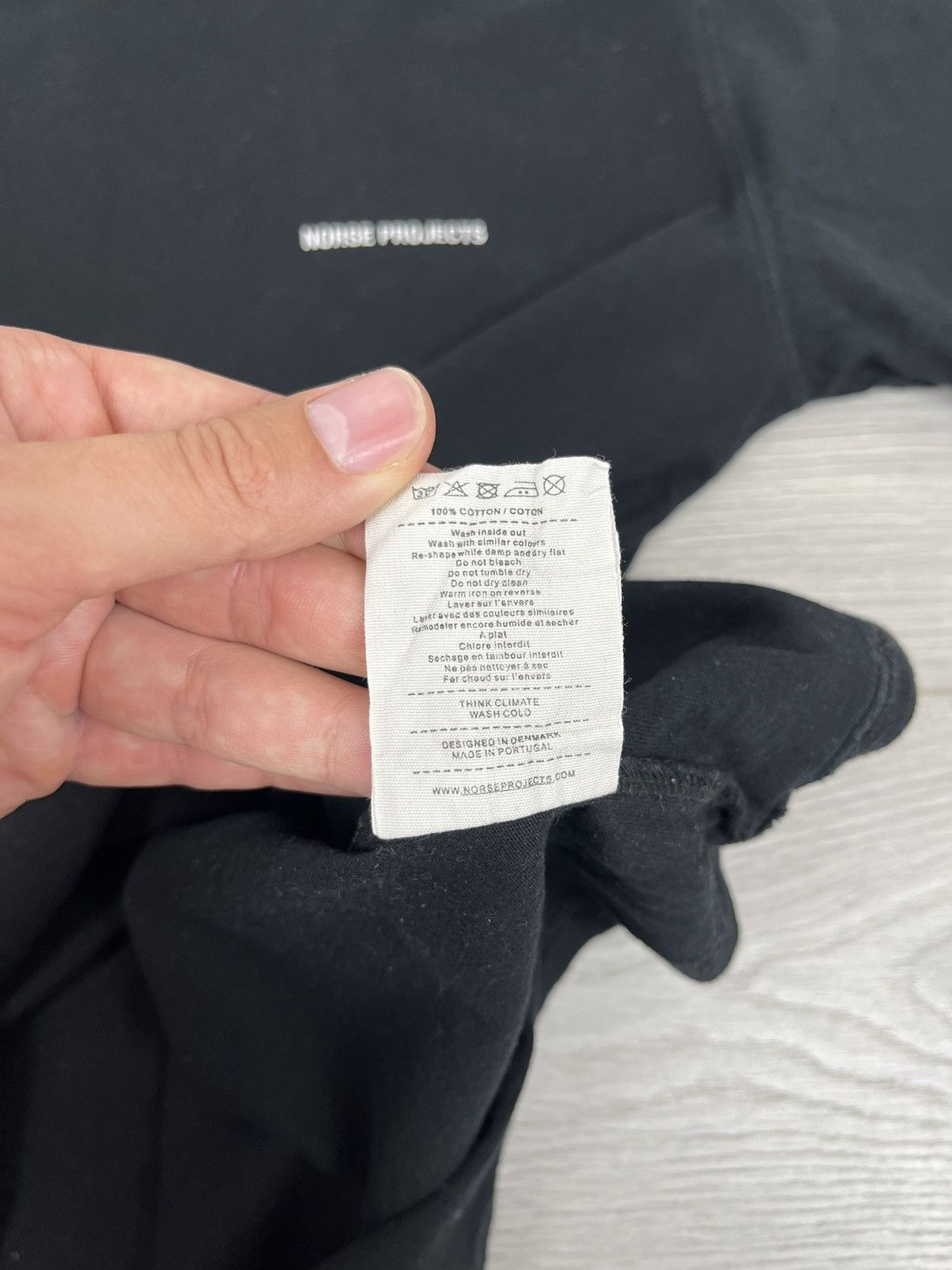 Norse Projects Norse Projects Niels Black Basic Logo T Shirt L size Size US L / EU 52-54 / 3 - 6 Thumbnail