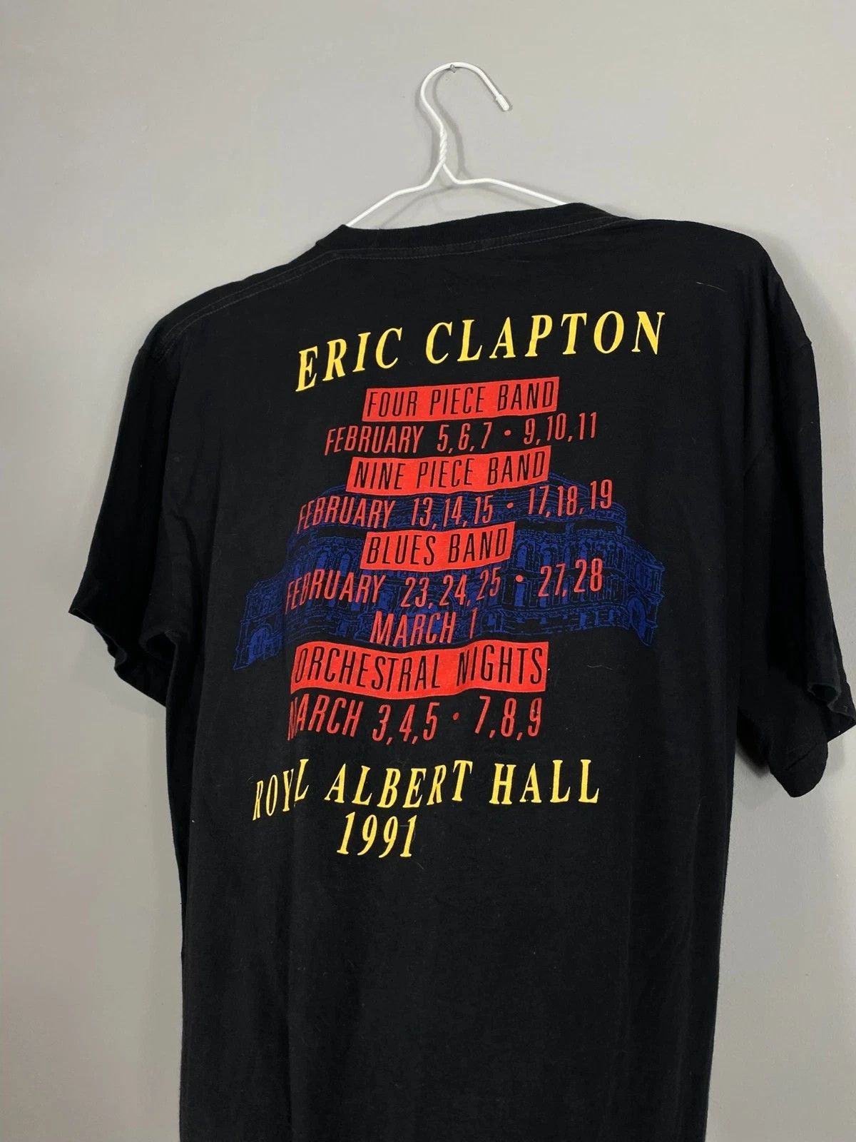 Band Tees Eric Clapton Royal Albert Hall 1991 Tour T-Shirt Size US L / EU 52-54 / 3 - 5 Thumbnail
