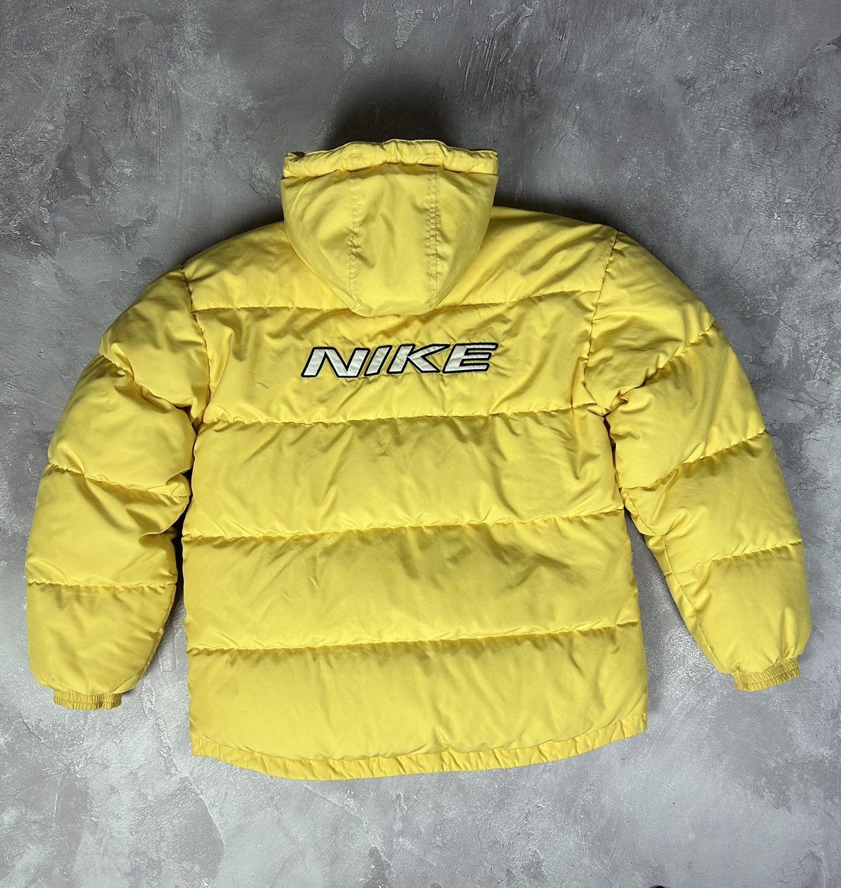 Nike Nike Vintage Down Puffer Jacket Big Swoosh Logo Y2K 90s Dril Size US S / EU 44-46 / 1 - 5 Thumbnail