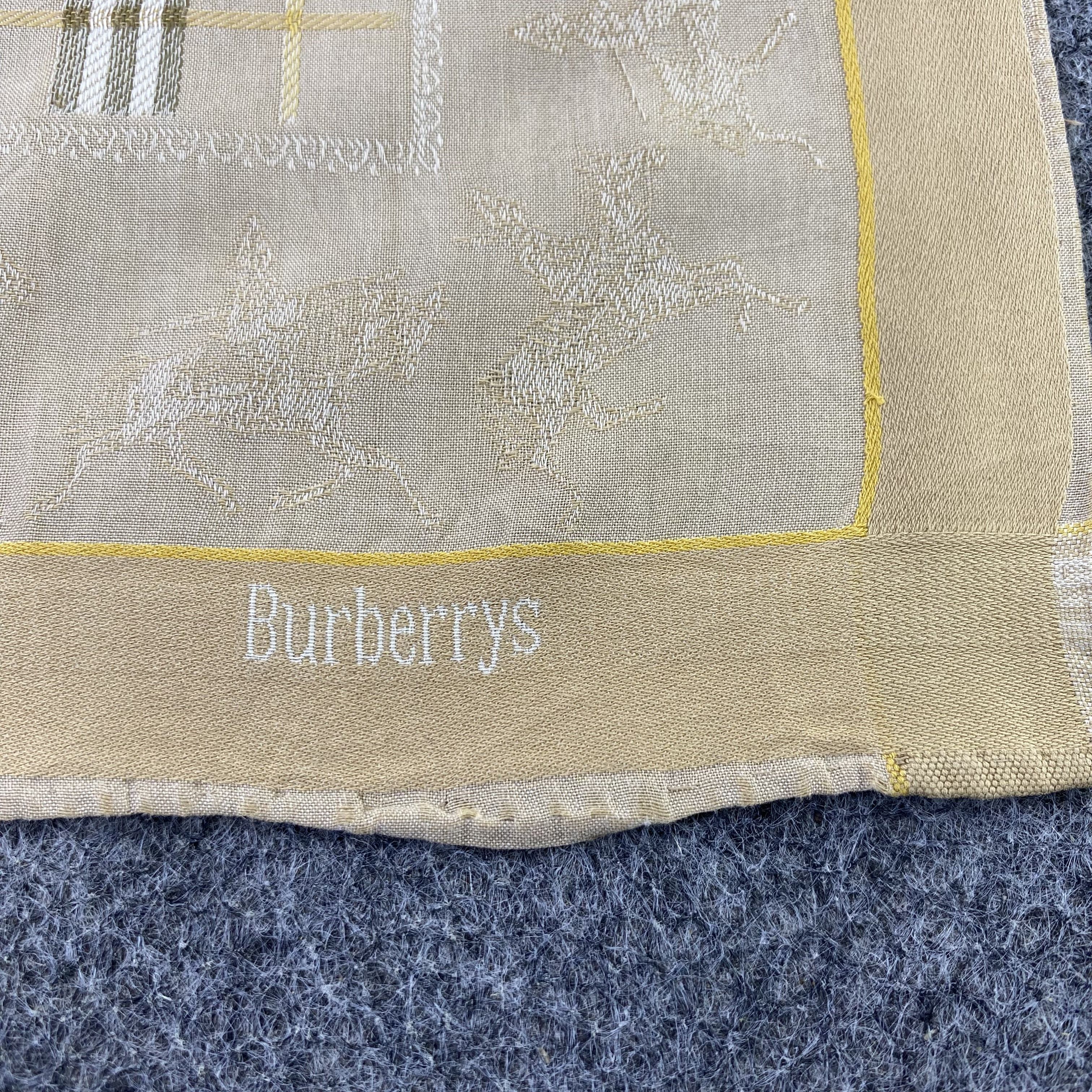 Burberry vintage Burberrys Handkerchief Neckerchief Bandana-B1679 Size ONE SIZE - 7 Thumbnail