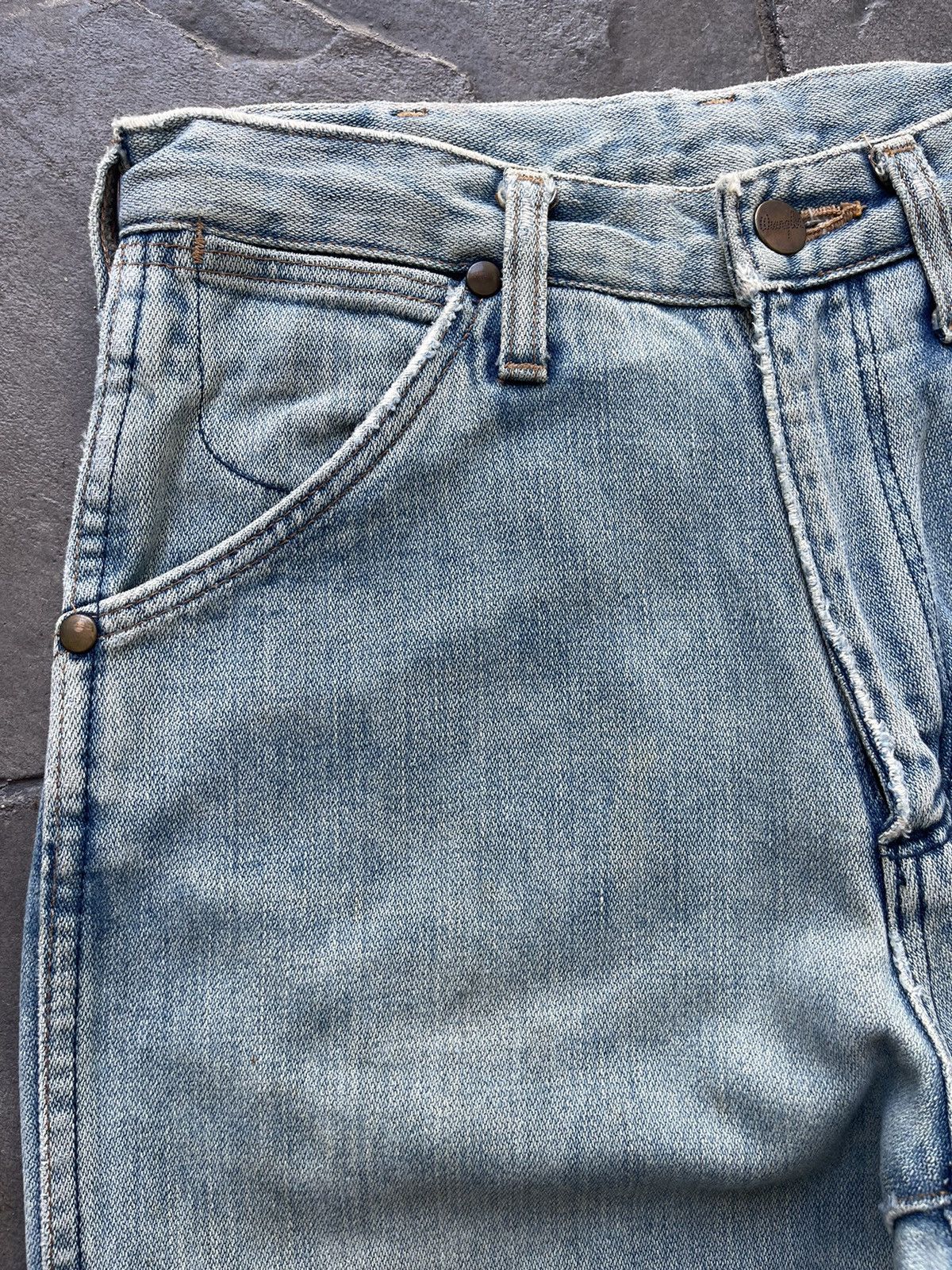 Wrangler JAPAN MADE Wrangler Cowboy Cut 14oz Broken Denim Lot 13MWZ Size US 28 / EU 44 - 10 Thumbnail