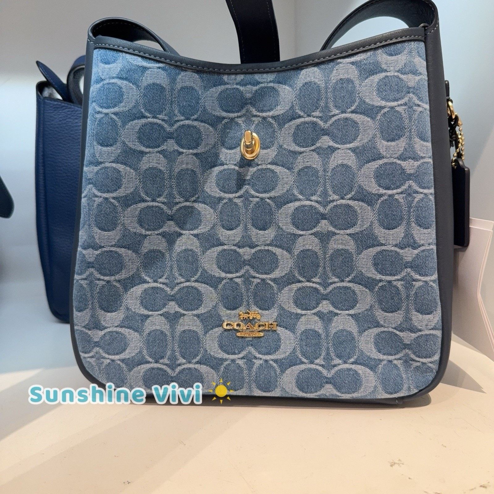 Coach NWT Coach CDB98 Hadley Convertible Crossbody Bag Denim Size ONE SIZE - 7 Thumbnail