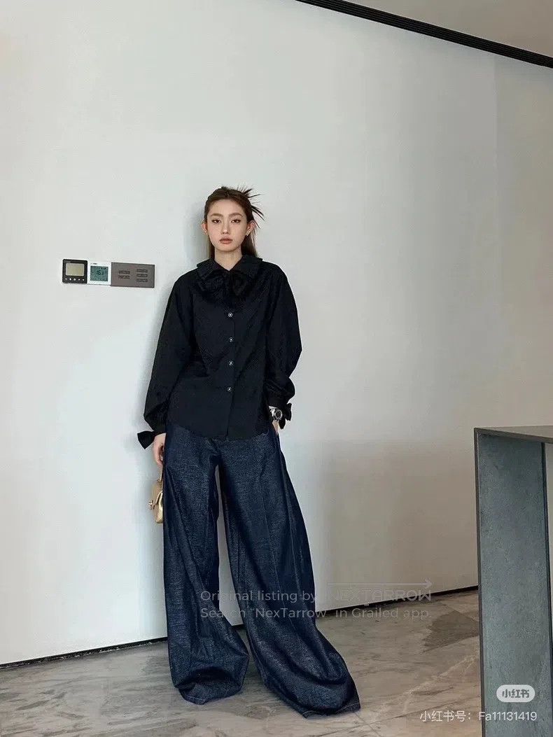 Chanel Chanel Black high-neck single-breasted long-sleeved shirt Size XXS / US 00 / IT 34 - 7 Thumbnail