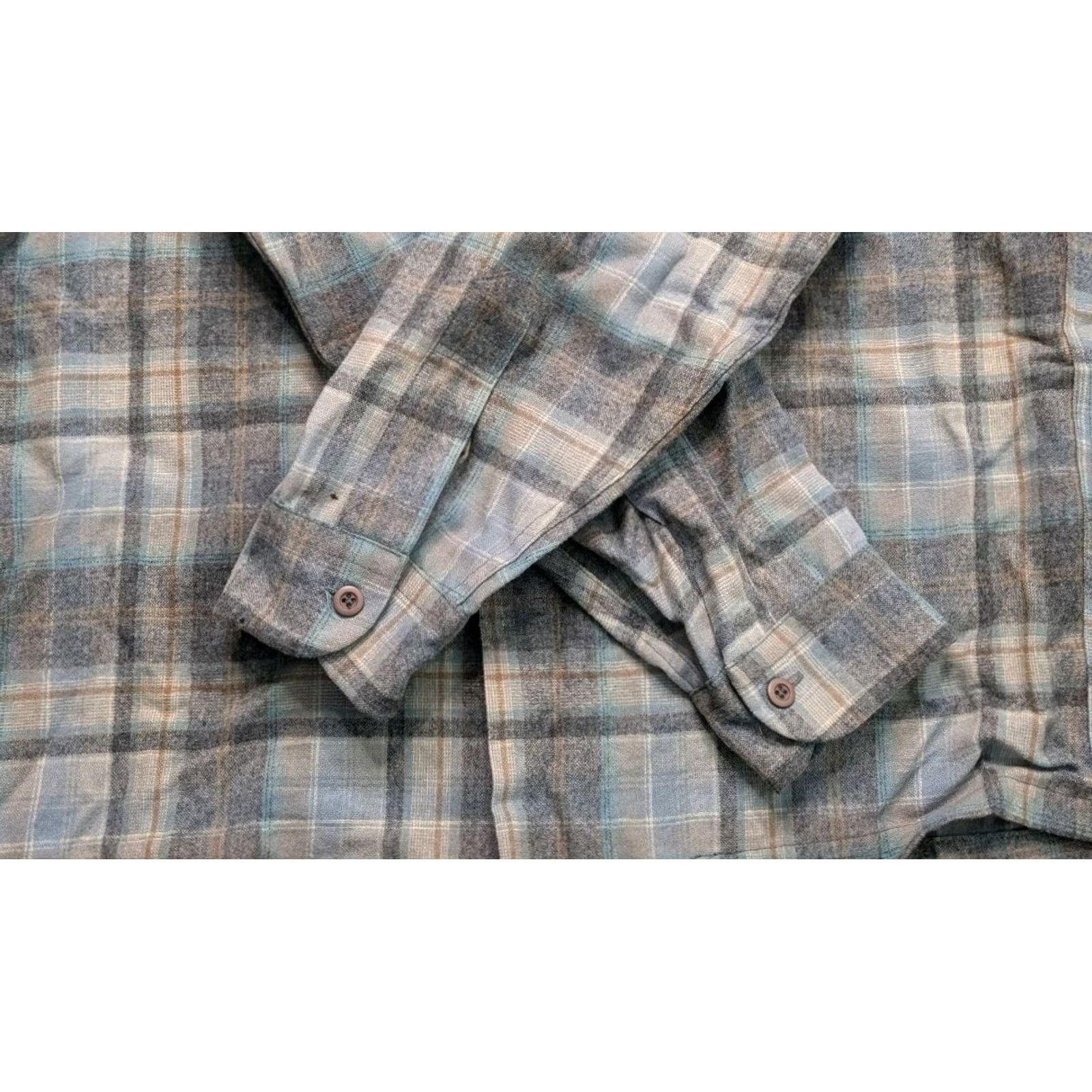 Pendleton VINTAGE Pendleton Wool Board Shirt Large L Plaid Button-Up Shirt Loop Collar Flap Pocket USA Made Mens Size US L / EU 52-54 / 3 - 3 Thumbnail