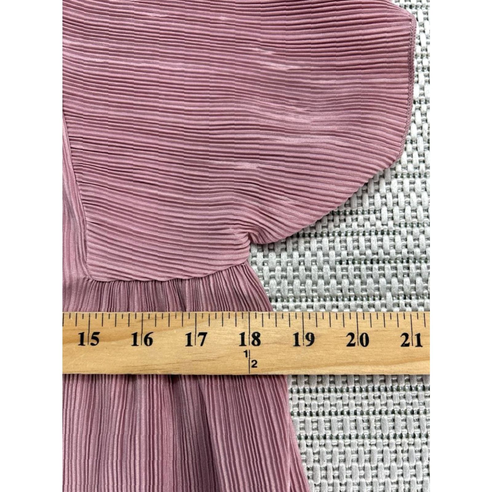 Madewell Madewell Blouse Shirt Womens Small Pink Flutter Sleeve Texture And Thread Top Size S / US 4 / IT 40 - 7 Thumbnail