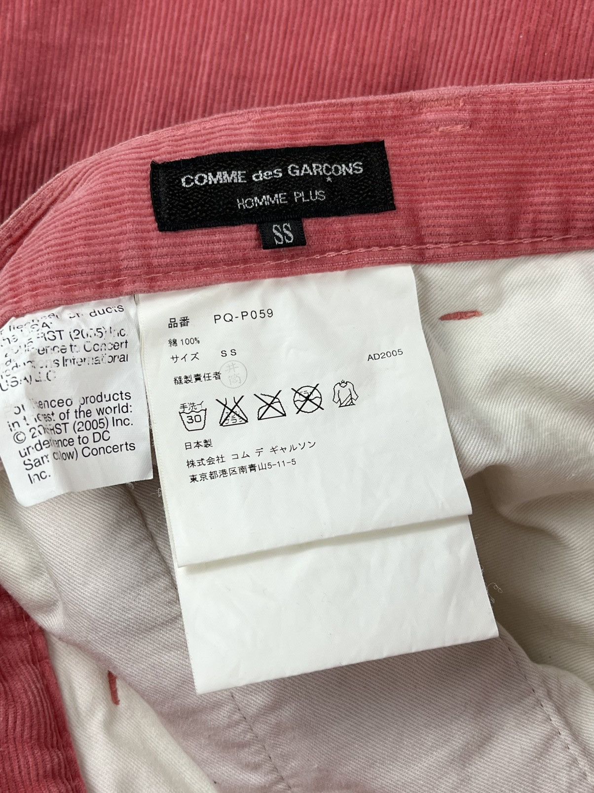 Comme des Garcons Homme Plus × The Rolling Stones SS06 Comme des Garcons Homme Rolling Stones Corduroy Pants Size US 29 - 6 Thumbnail