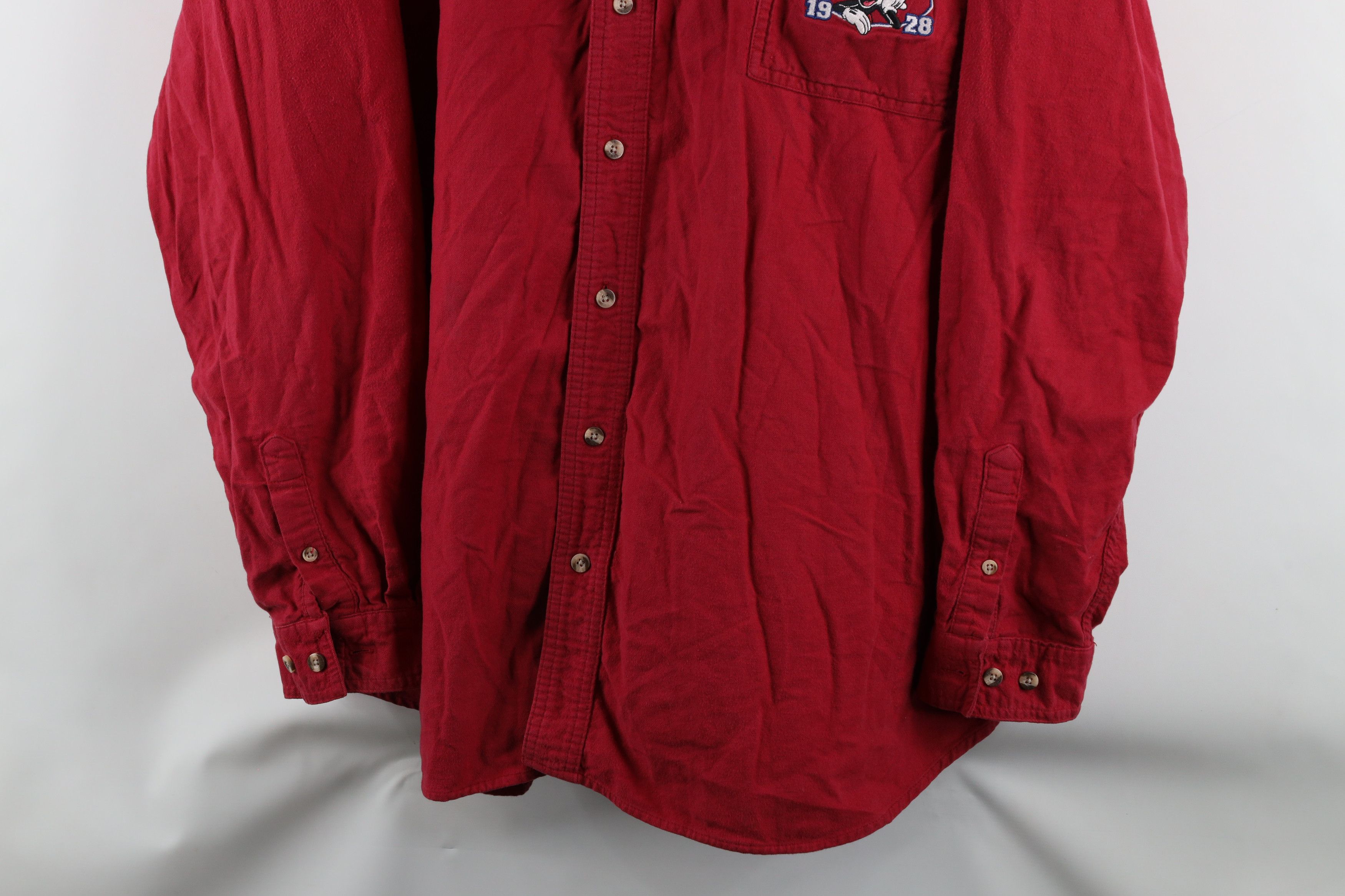 Disney × Vintage Vintage 90s Disney Mickey Mouse Flannel Button Down Shirt Size US XXL / EU 58 / 5 - 3 Thumbnail