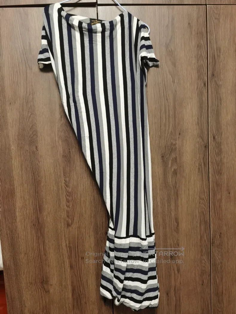 Vivienne Westwood Vivienne Westwood Striped Asymmetrical Twisted Dress Size XS / US 0-2 / IT 36-38 - 3 Thumbnail