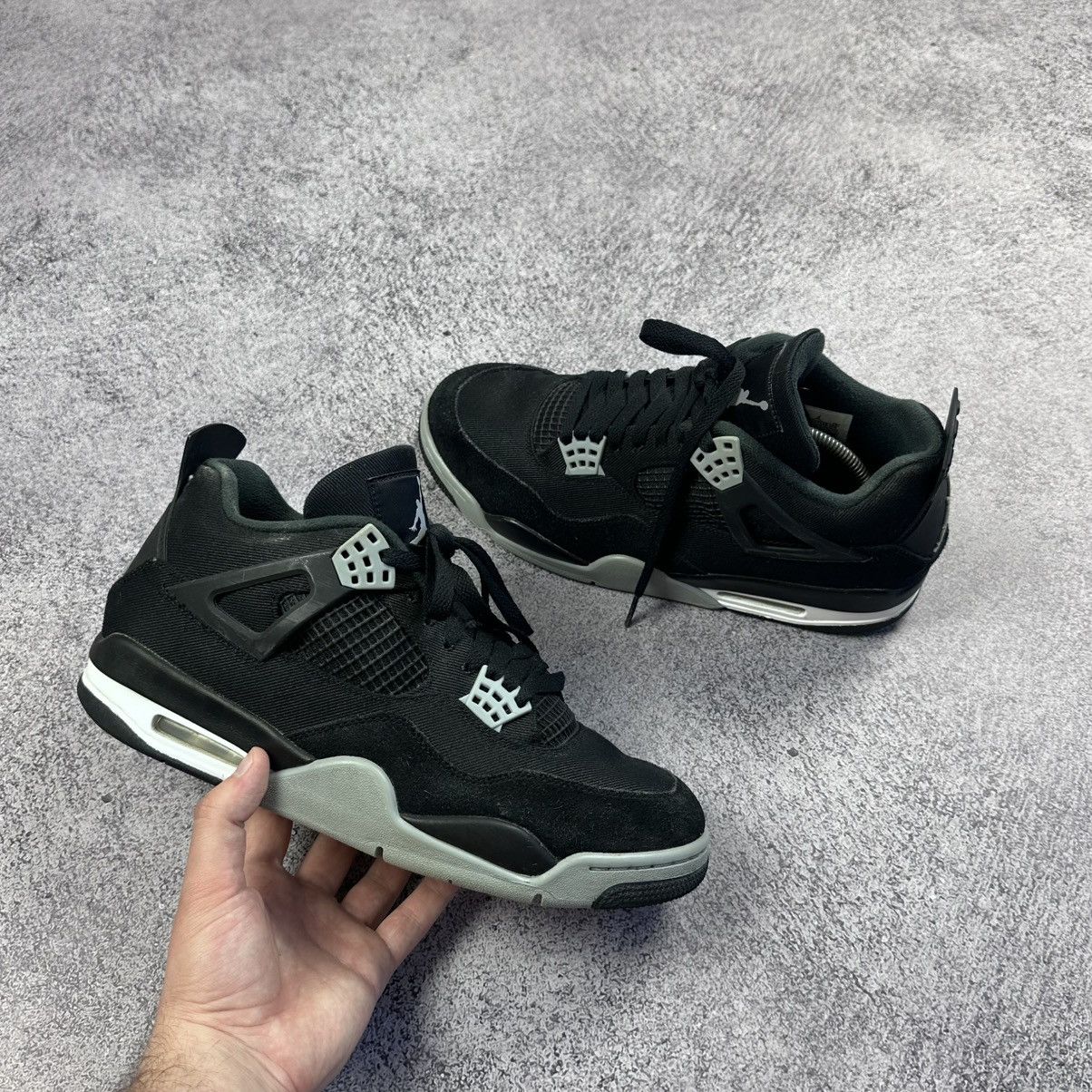 Jordan Brand Nike Air Jordan 4 Retro SE ‘Black Canvas’ Shoes - Size 11 Size US 11 / EU 44 - 2 Thumbnail