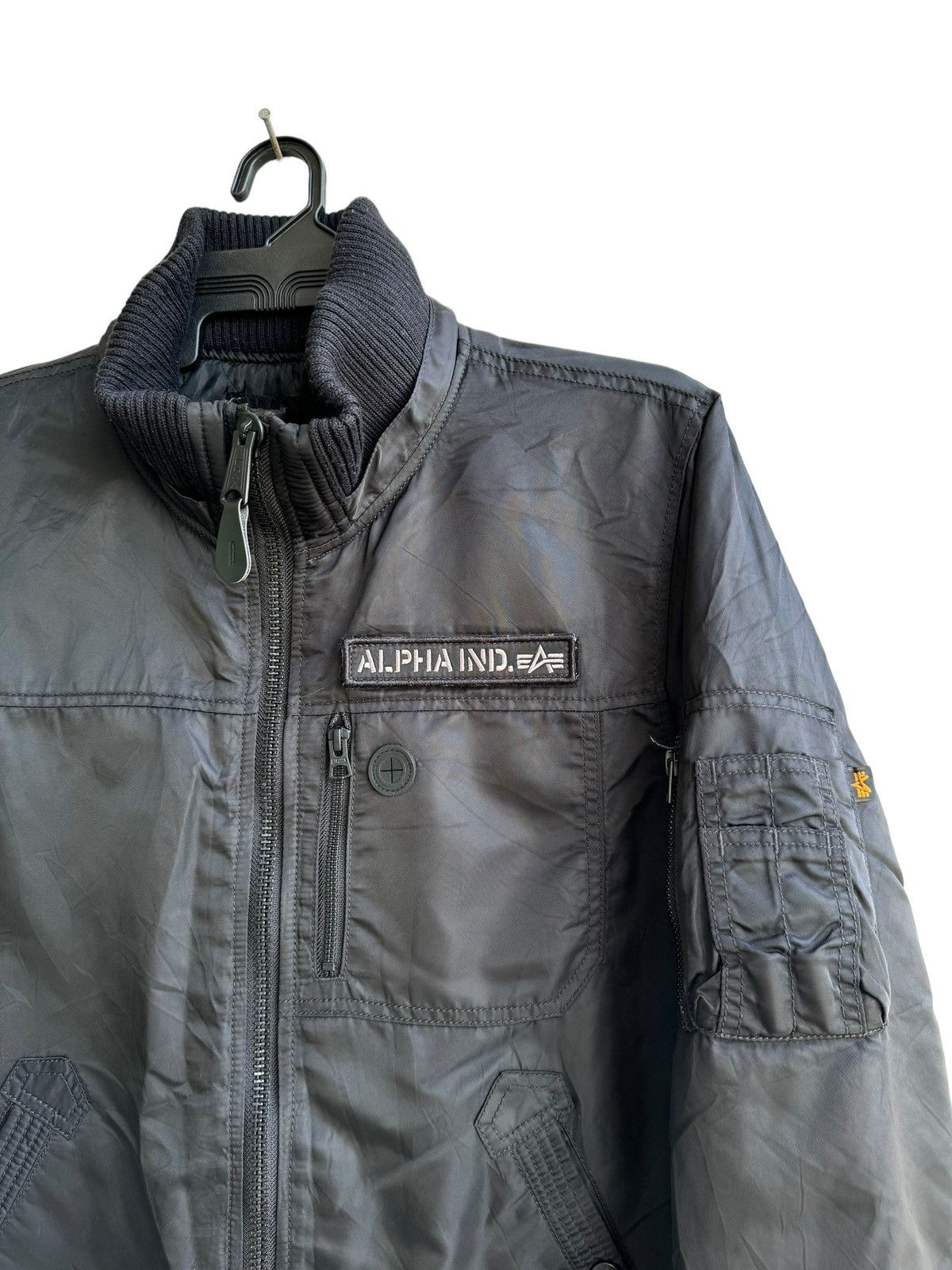Alpha Industries × Vintage Vintage Bomber Jacket Alpa Industries Size US L / EU 52-54 / 3 - 3 Thumbnail