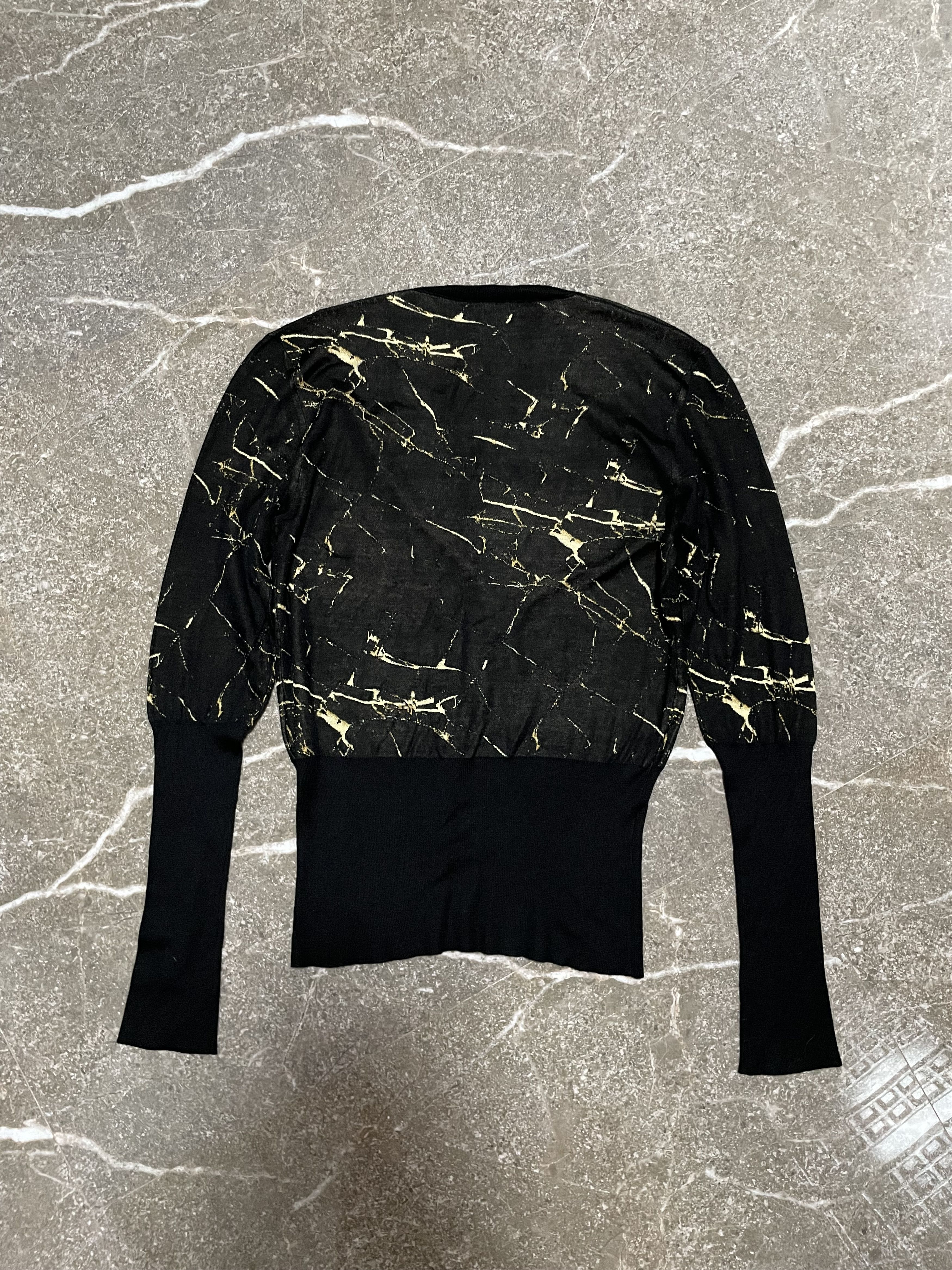 Hermes × Maison Margiela Hermes Gold Marble Longsleeve Shirt Size XS / US 0-2 / IT 36-38 - 7 Thumbnail
