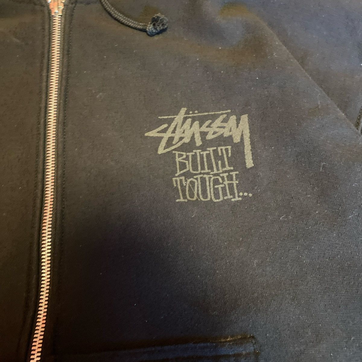 Stussy Stussy Spring/Summer 2025 Welder Zip Up Hoodie Black Size XL Size US XL / EU 56 / 4 - 3 Thumbnail
