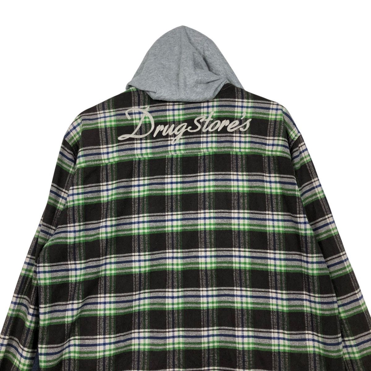 Hysteric Glamour 🔥VINTAGE BIKER JACKET HOODIE TARTAN DESIGN DRUG STORE’S Size US M / EU 48-50 / 2 - 11 Thumbnail