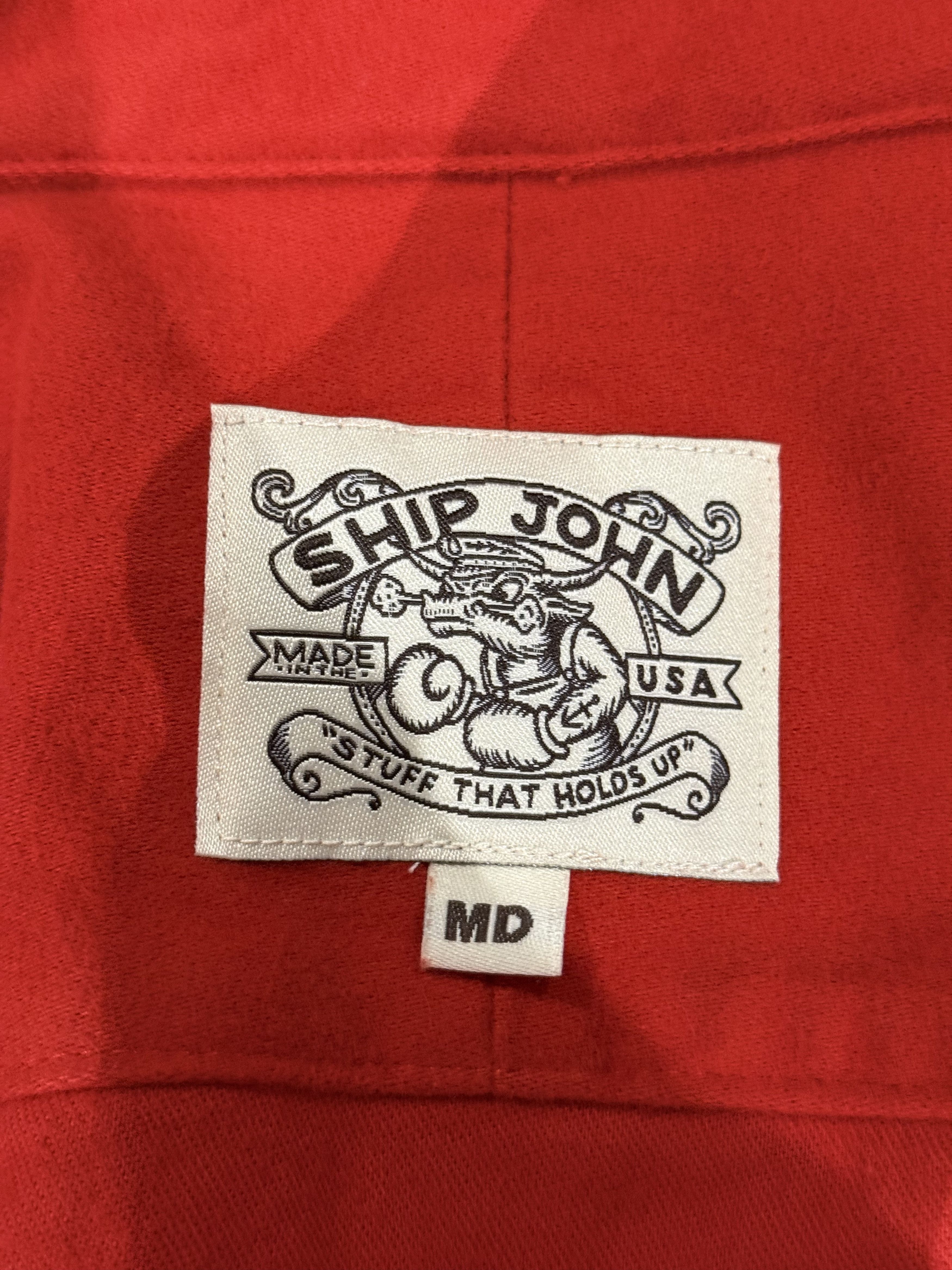 Ship John 💚 Ship John Jerry Shirt Heirloom Red Moleskin Medium NEW Size US M / EU 48-50 / 2 - 17 Thumbnail