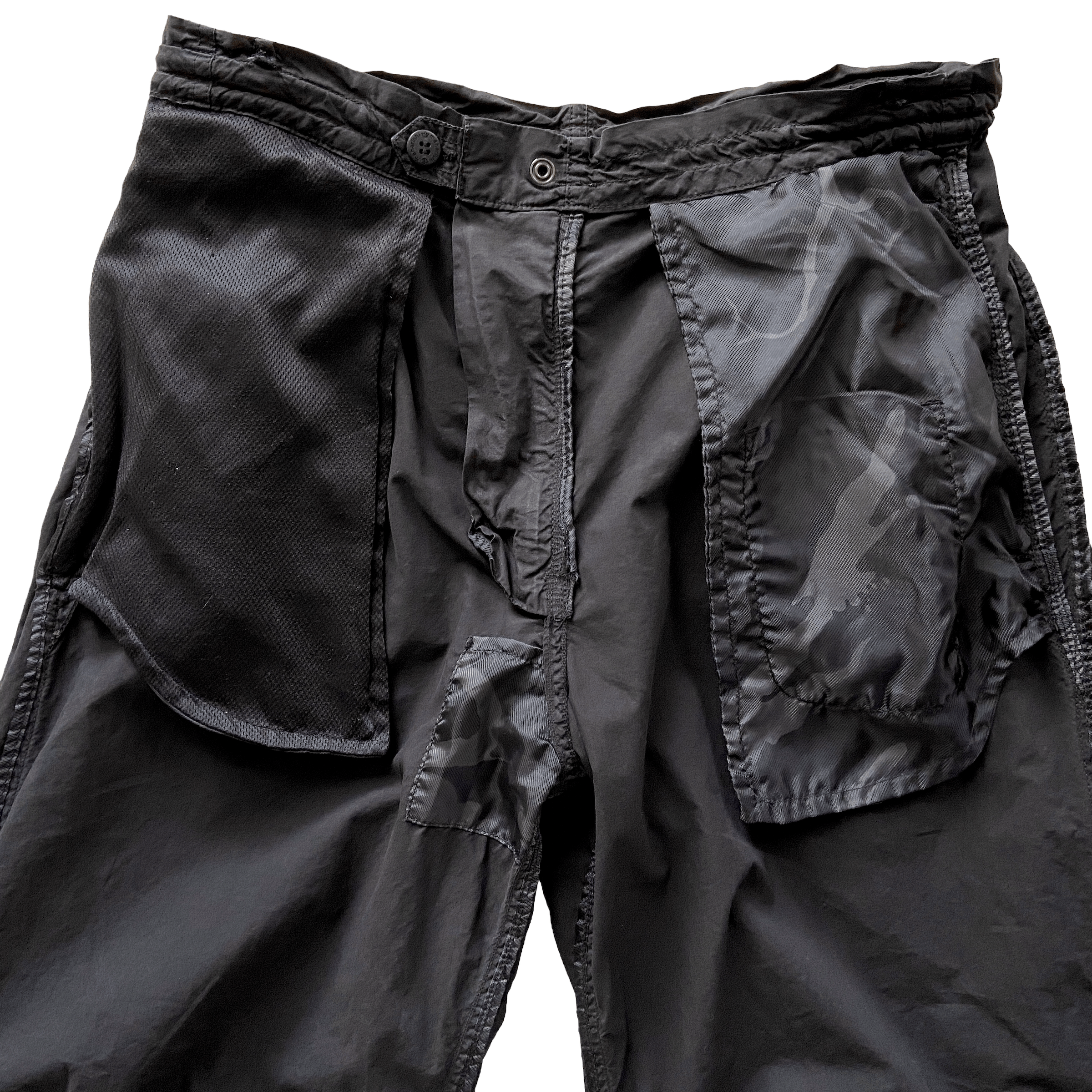 Maharishi MAHARISHI BLACK EMBROIDERED CARGO PANTS Size US 30 / EU 46 - 14 Thumbnail