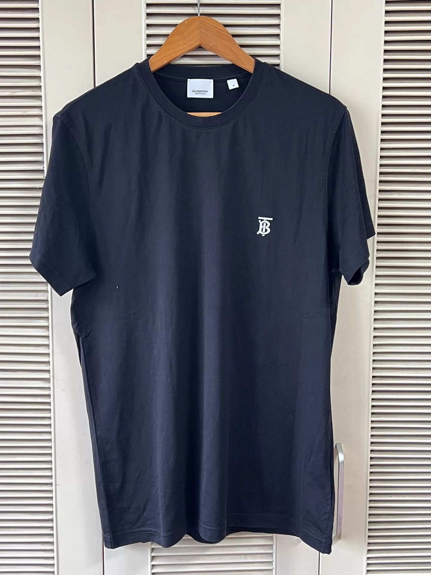 Burberry Burberry Black TB Embroidery Short Sleeve Tee M Size US M / EU 48-50 / 2 - 1 Thumbnail