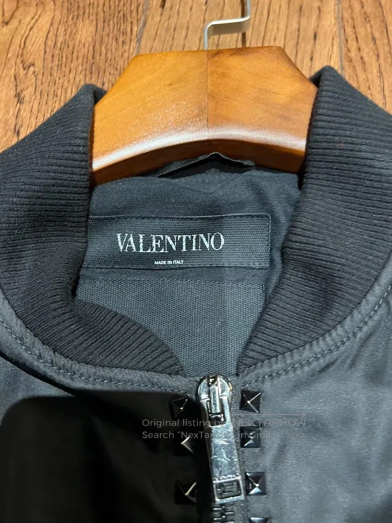 Valentino Valentino Willow spike black baseball jacket Size US S / EU 44-46 / 1 - 2 Thumbnail