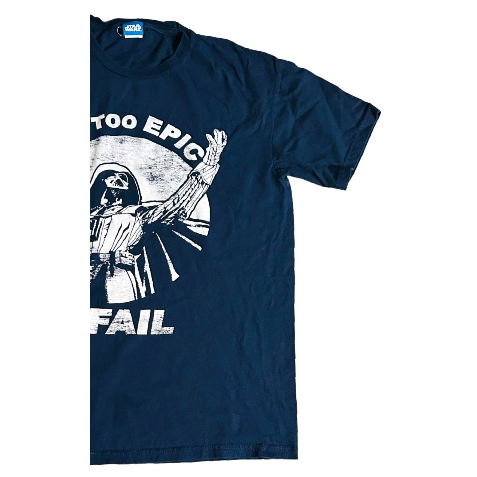 Star Wars VINTAGE Star Wars Darth Vader "I'm Too Epic to Fail" T Shirt Blue Men's Large Disney Tee Size US L / EU 52-54 / 3 - 3 Thumbnail