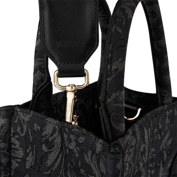 Versace o1g2r1mq0824 Size: OS / Barocco Athena Tote Bag in Black Size ONE SIZE - 4 Thumbnail