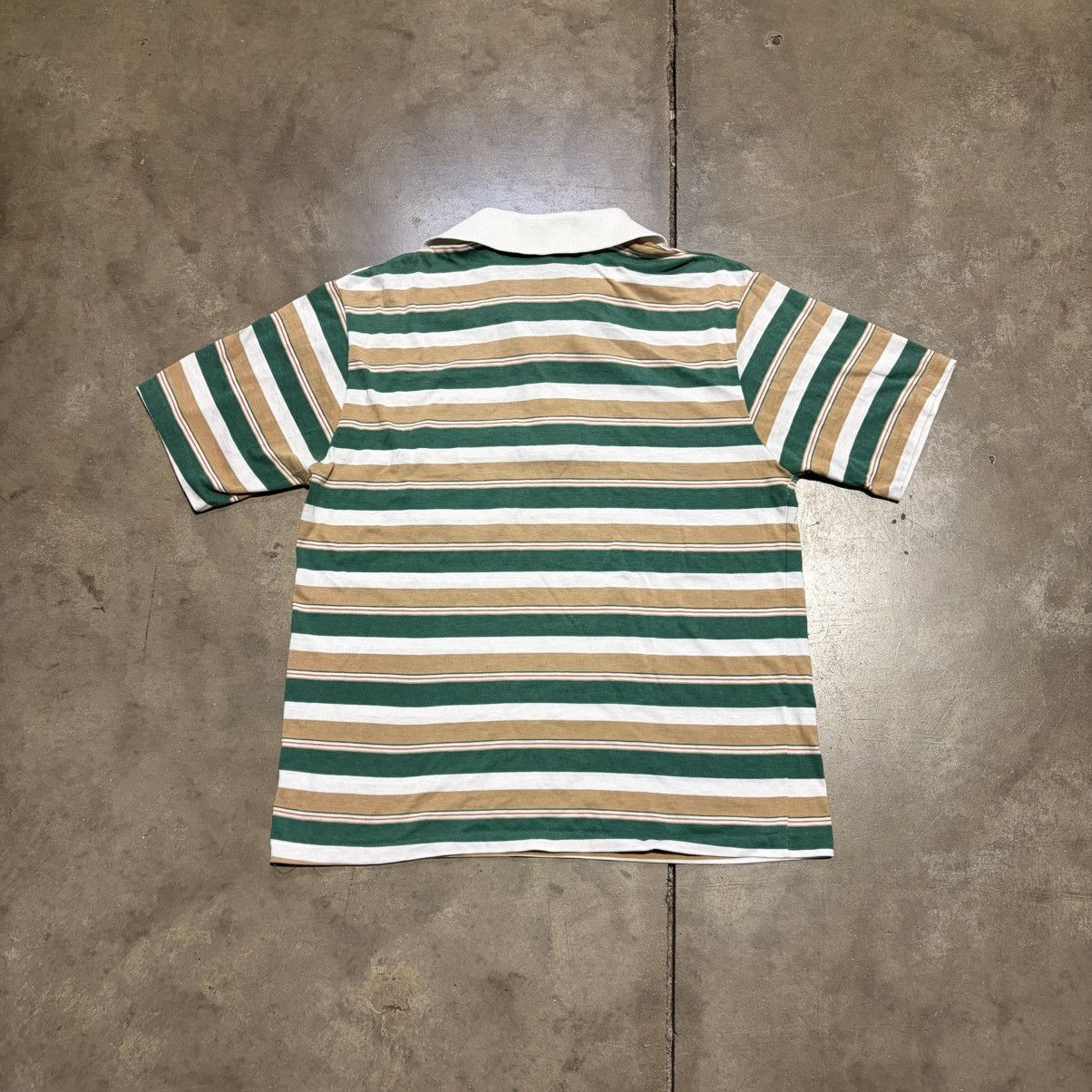 JCPenney Vintage 80s JCPenney Striped Polo Shirt Western Preppy USA Size US XL / EU 56 / 4 - 8 Thumbnail