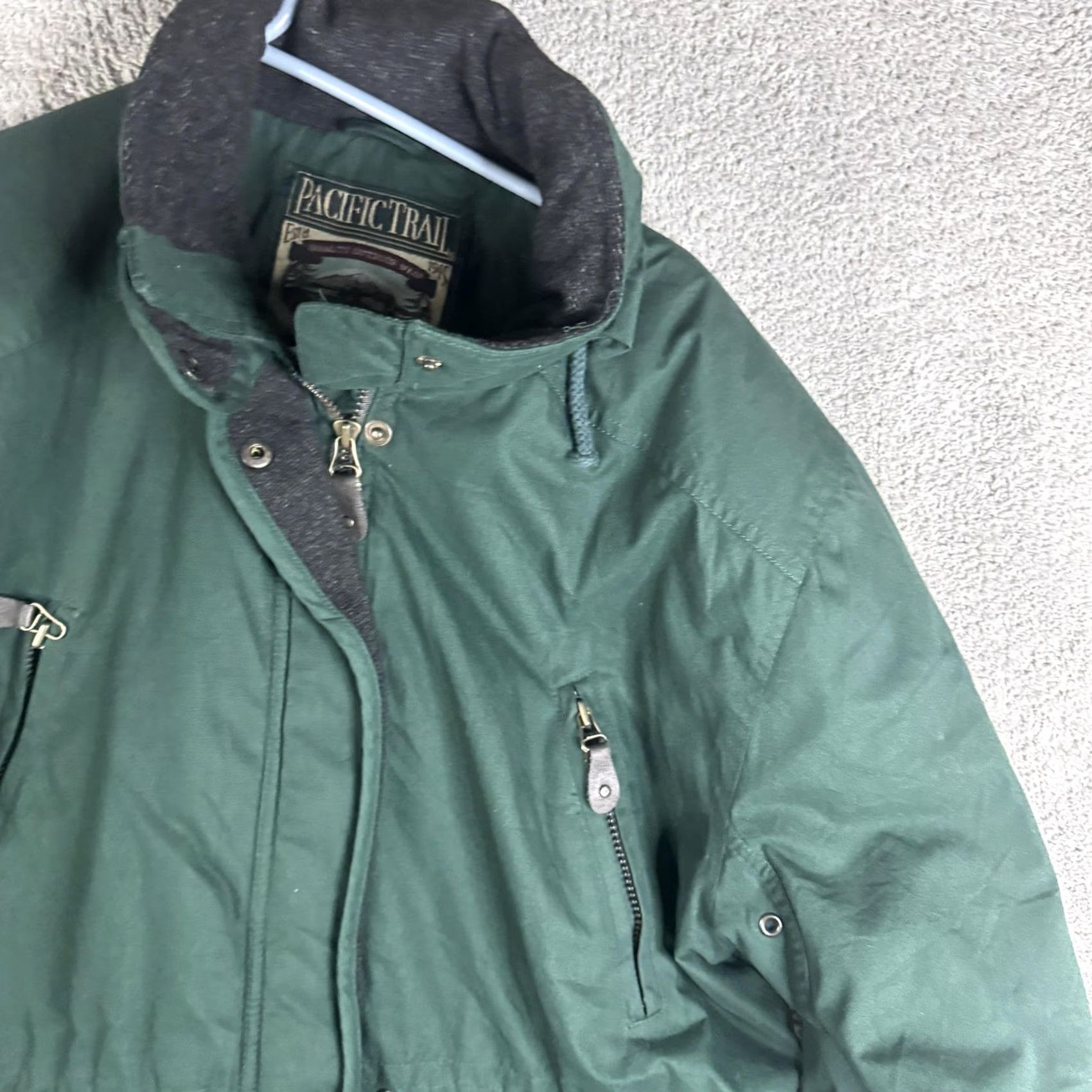 Vintage VINTAGE Pacific Trail Jacket Mens M Green Hooded Fleece Parka Outdoor 90s Size US M / EU 48-50 / 2 - 5 Thumbnail